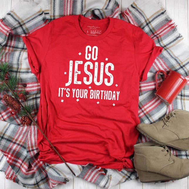 Go Jesus Graphic Christmas Shirt Hoodie, Sweatshirt | PodTeesHub.com