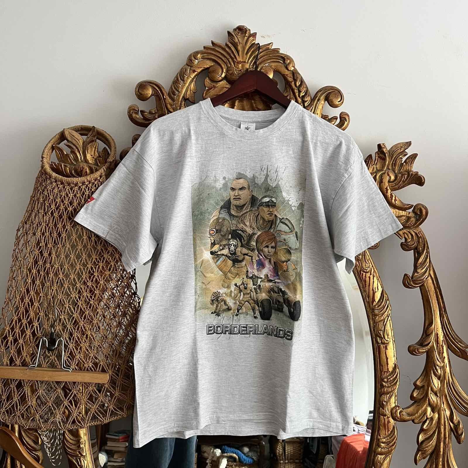 Vintage Borderlands 2009 2k Game Promo Xbox 360 Tee Hoodie, Sweatshirt | PodTeesHub.com