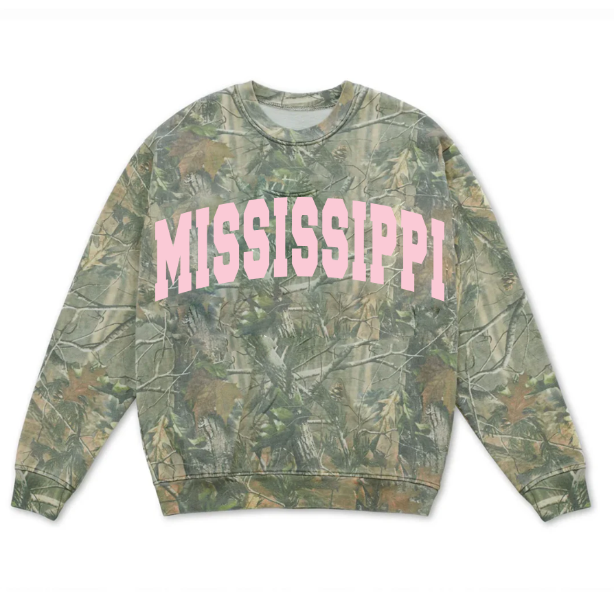 Mississippi Filled Gault Camo Sweatshirt T-Shirts, Hoodie | PodTeesHub.com