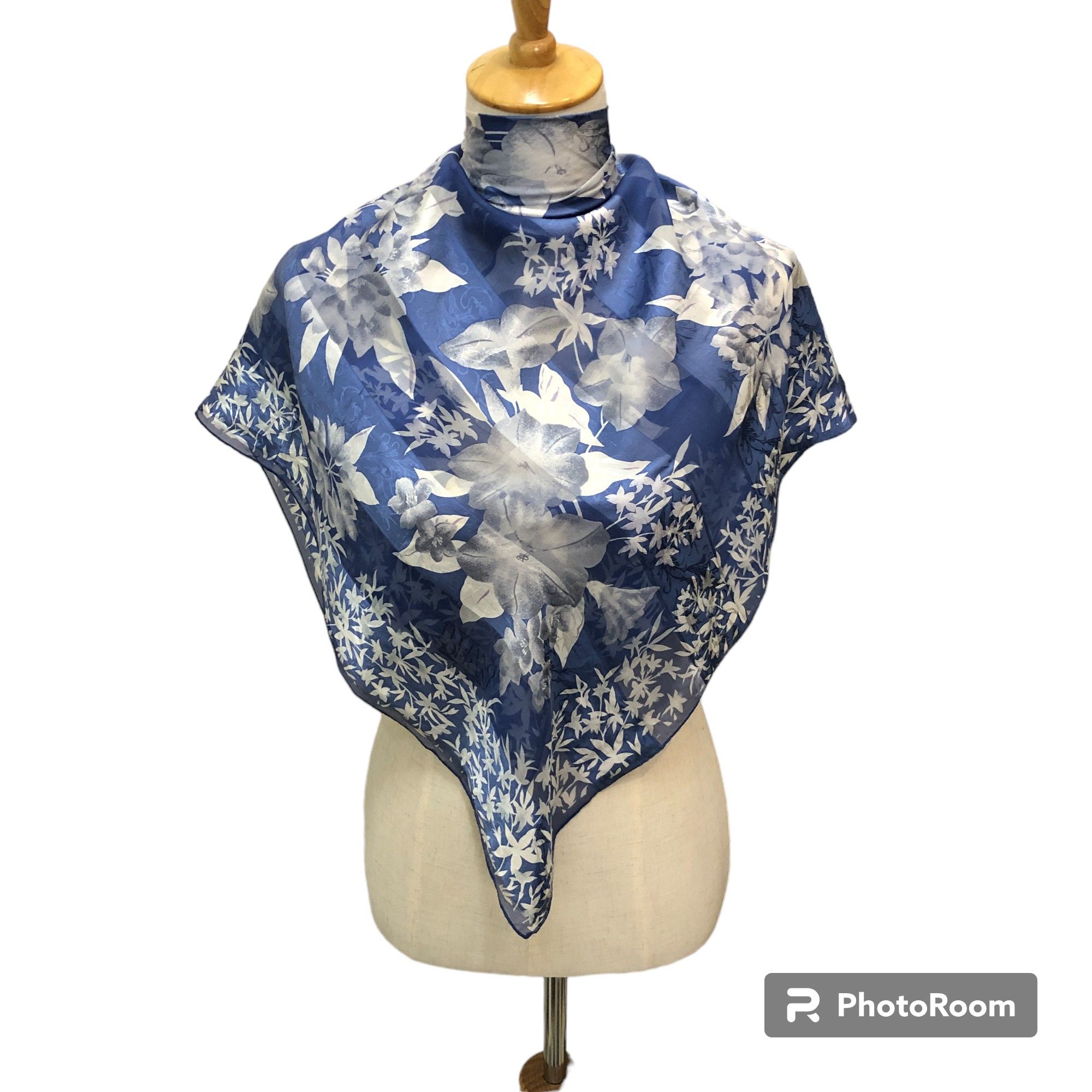 Japanese Brand Vintage Luciano Soprani Floral Silk Scarf M1180 T-Shirts, Hoodie, Sweatshirt