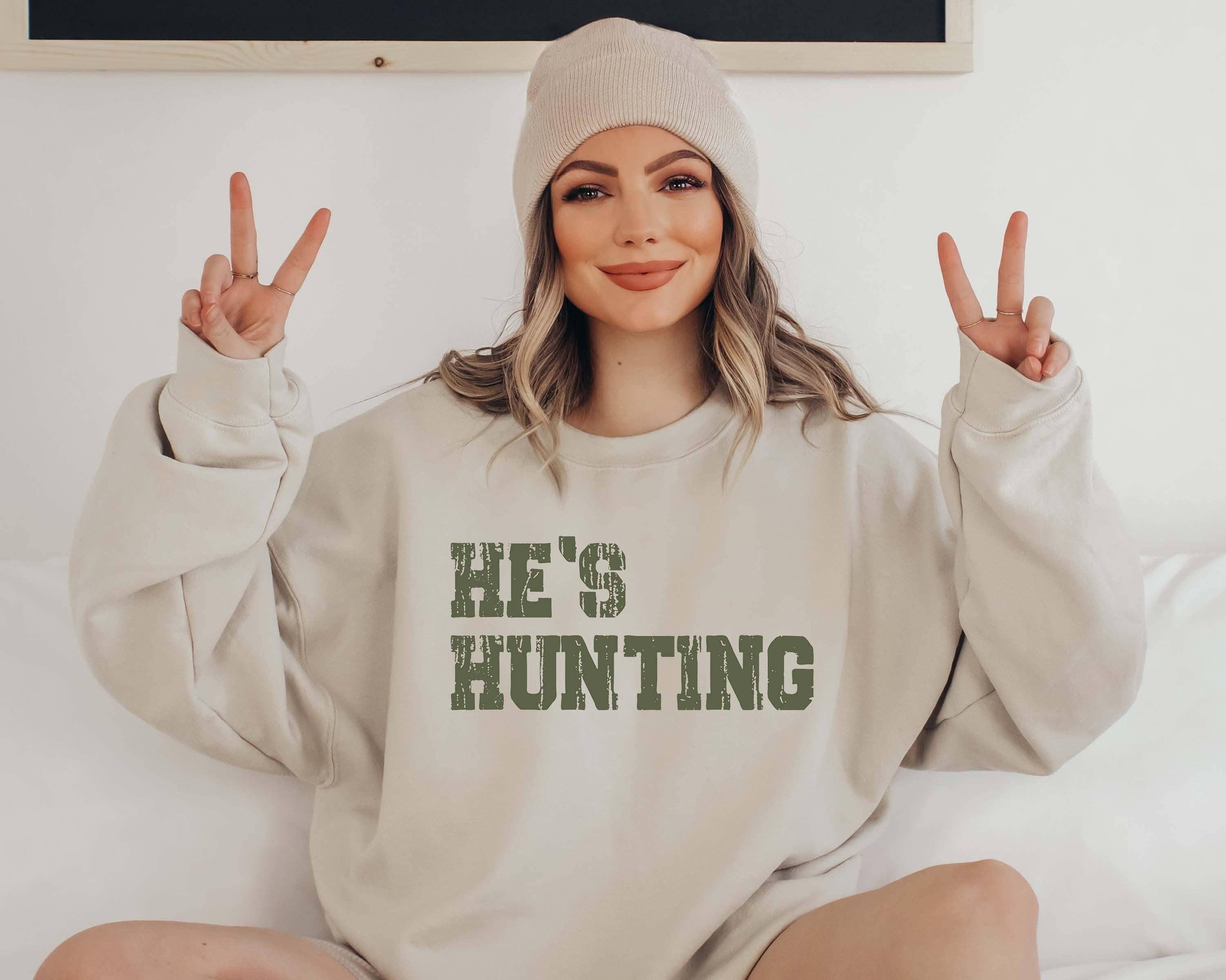 Hunters Wife Sweatshirt - Hunting Season Gift For Her T-Shirts, Hoodie | PodTeesHub.com