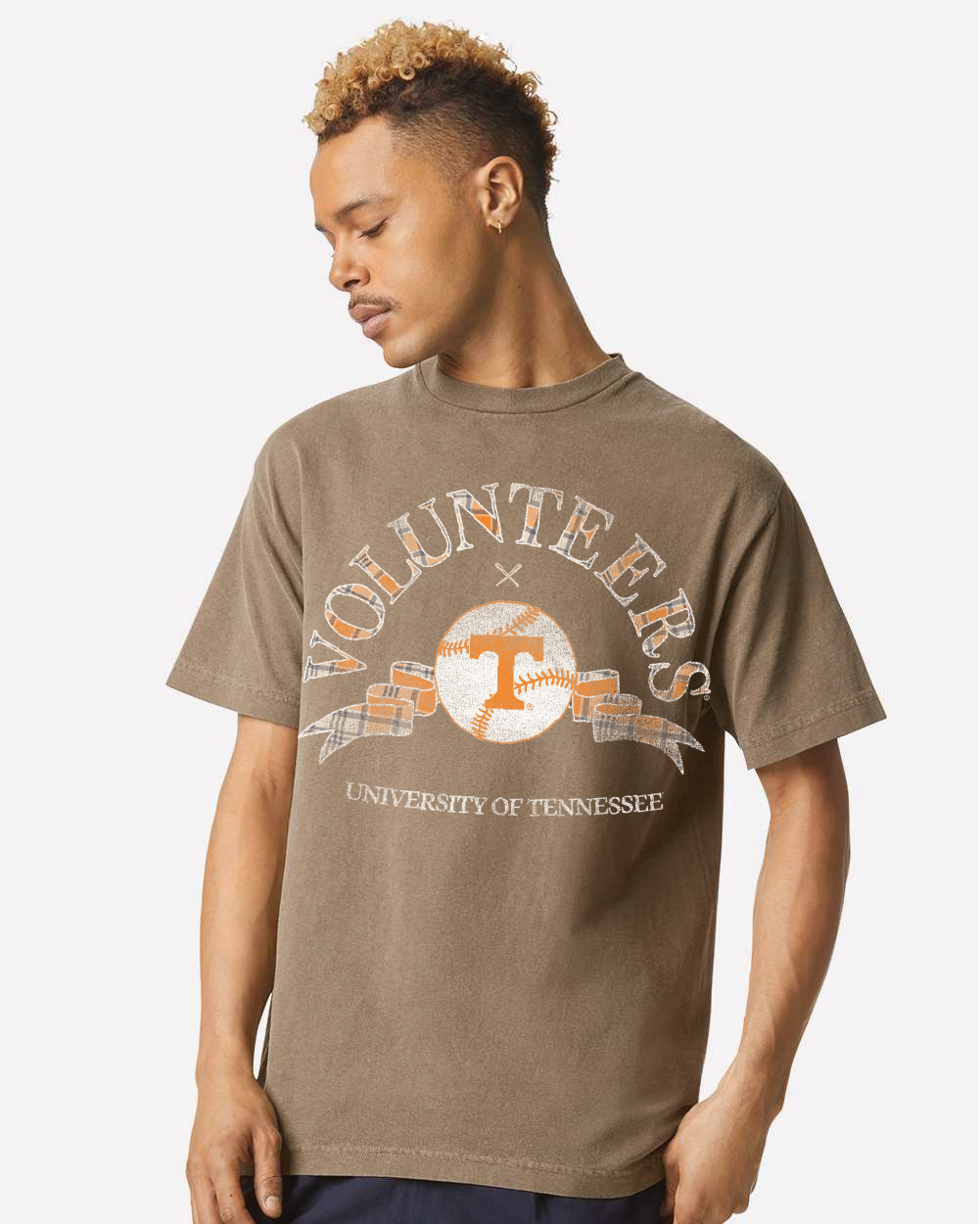 Tennessee Vols Heritage Baseball Brown Comfort Colors Tee Hoodie, Sweatshirt | PodTeesHub.com