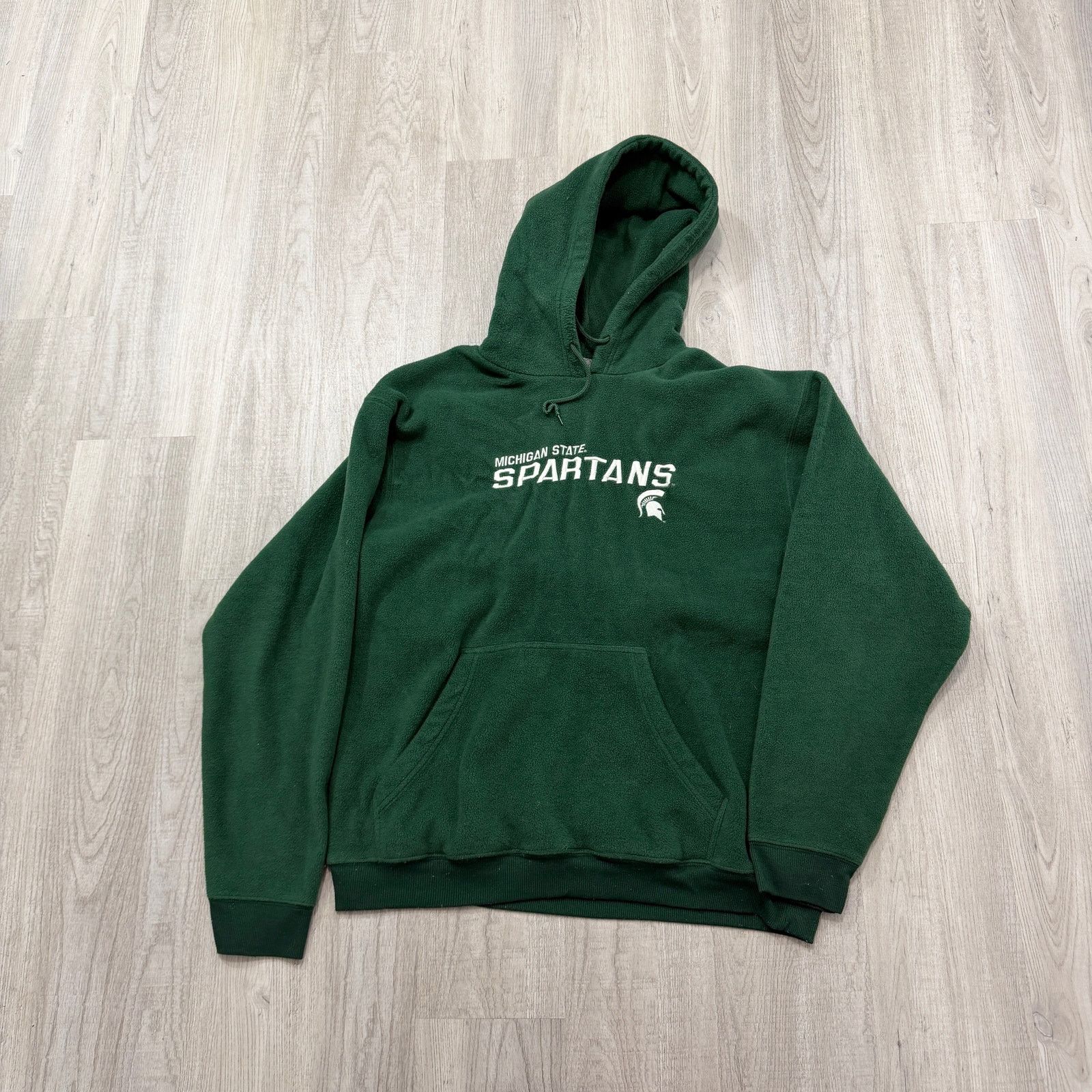 Vintage Michigan State Spartans Hoodie Men S Large Green T-Shirts, Sweatshirt | PodTeesHub.com