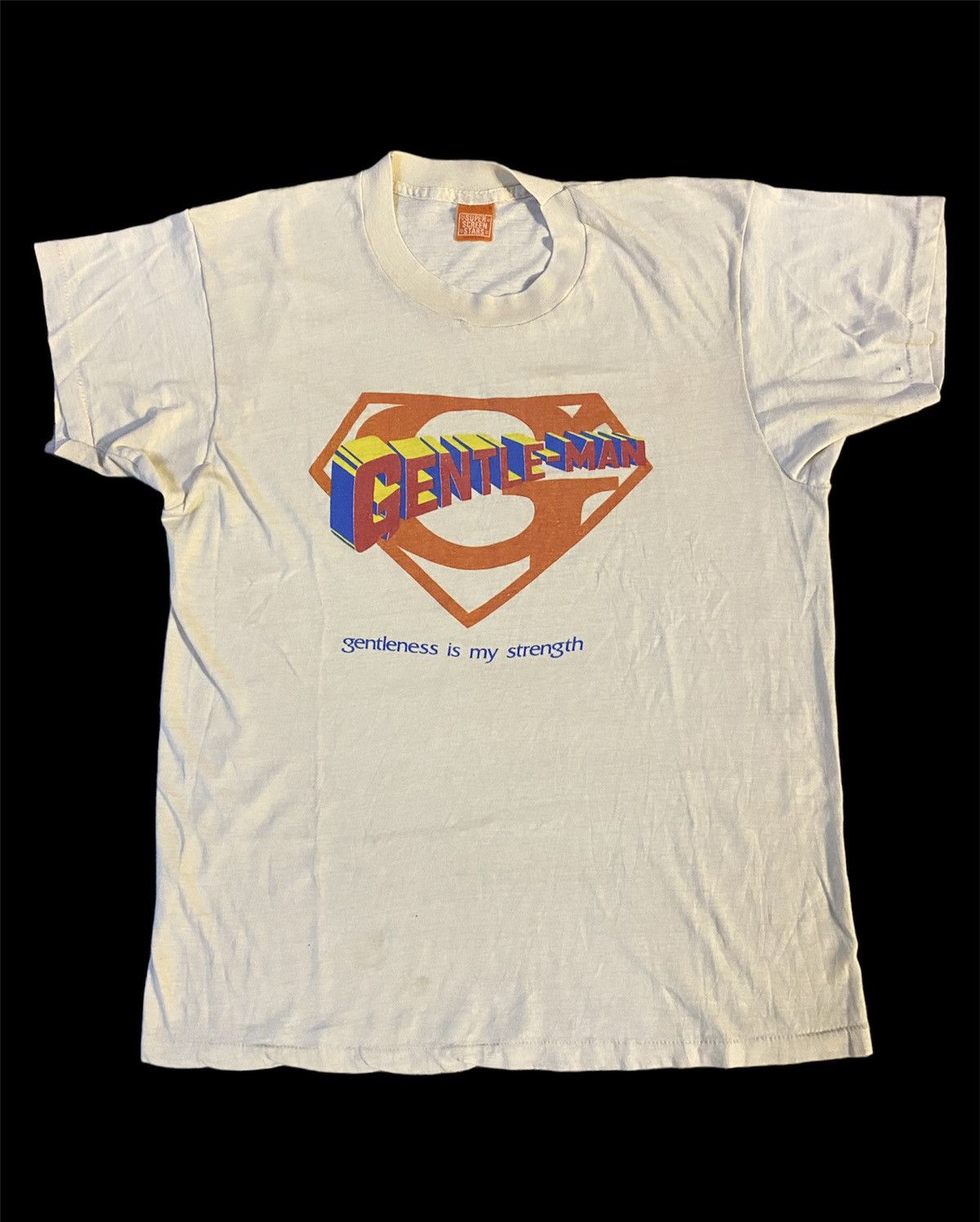 Vintage 1980 S Super Screen Stars Gentleman Parody Superman T-Shirts, Hoodie, Sweatshirt | PodTeesHub.com