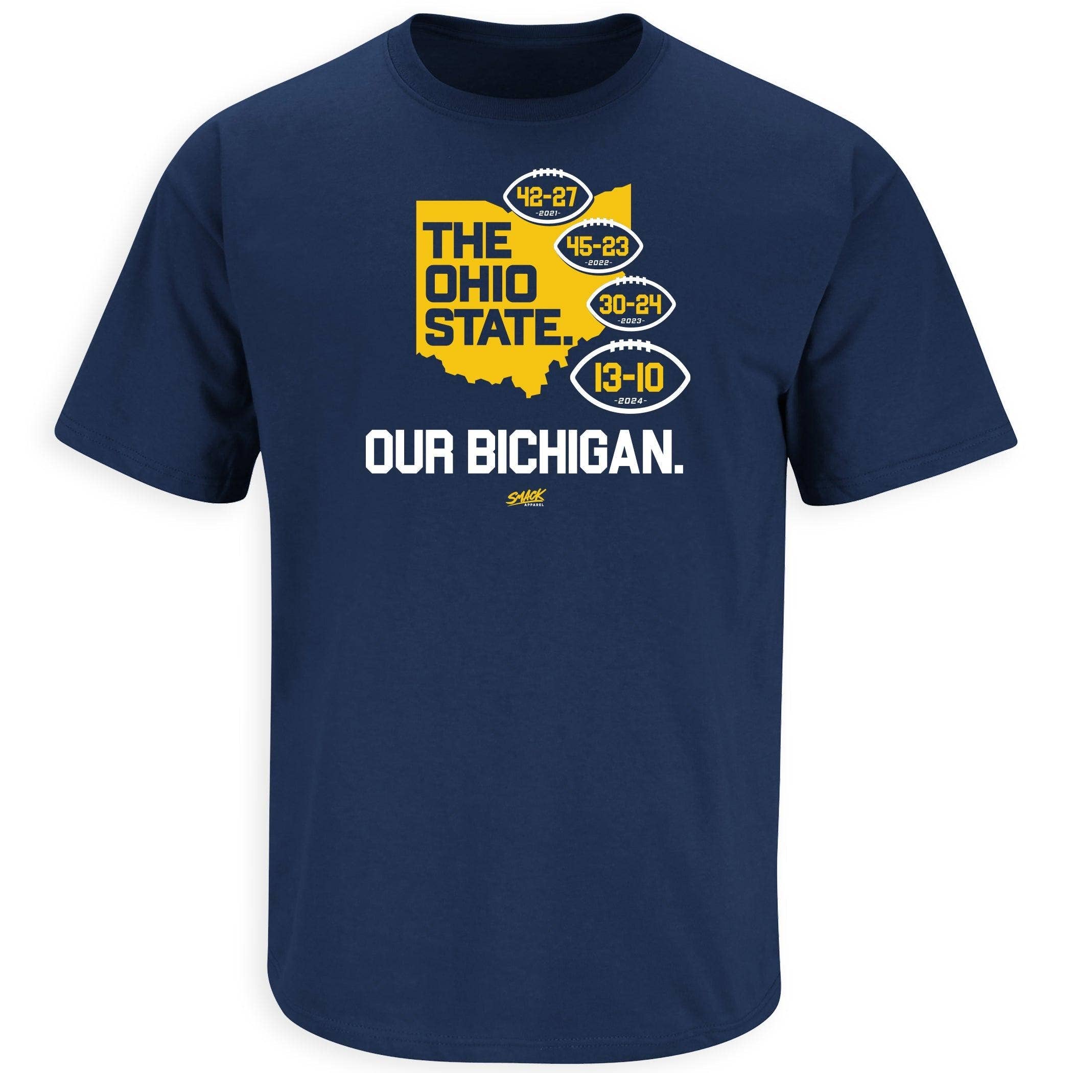 Bichigan 2024 Anti-Osu T-Shirt For Michigan College Fans Hoodie, Sweatshirt | PodTeesHub.com