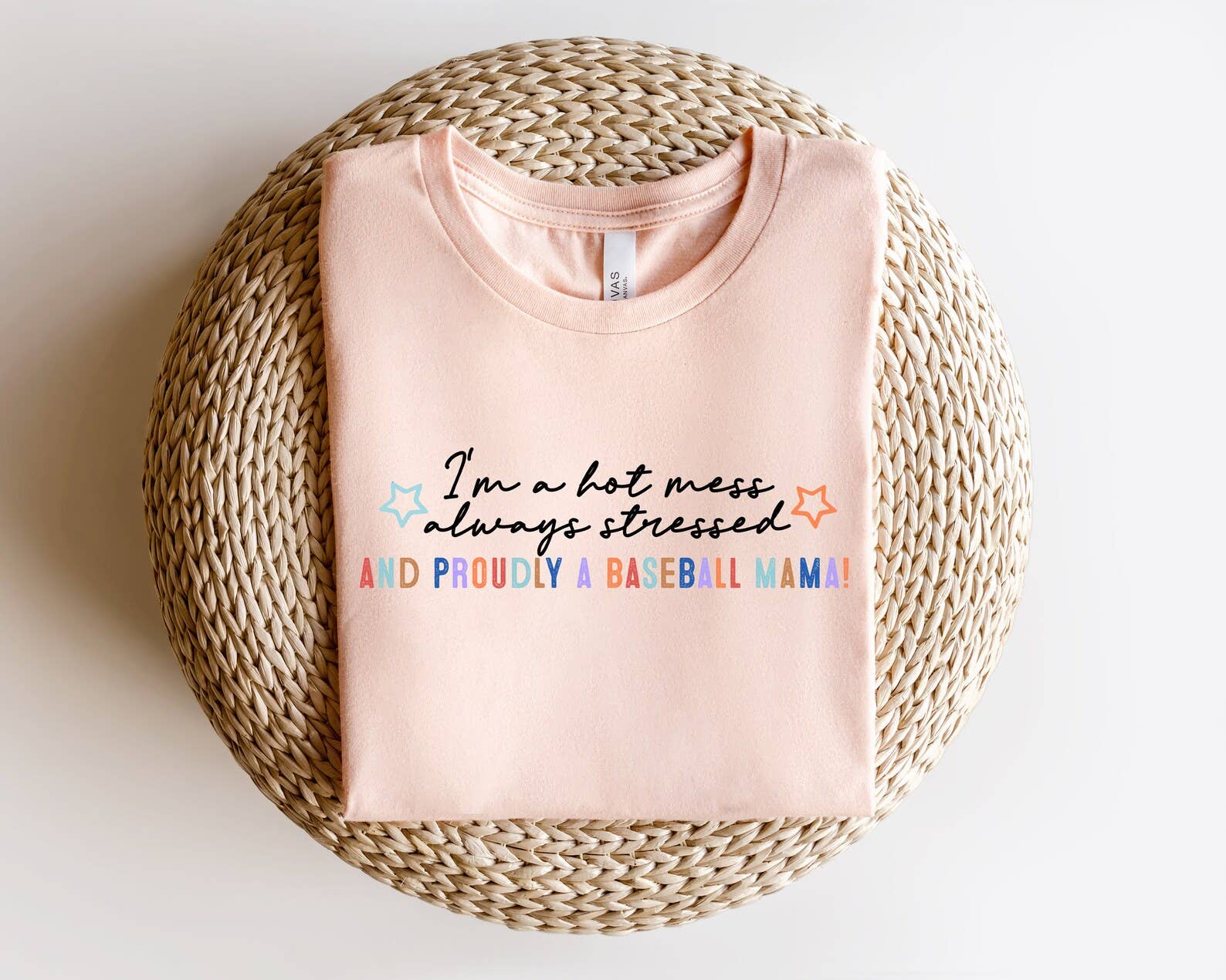 I Am A Hot Mess Always Stressed T-Shirt, Baseball Mom Tee Hoodie, Sweatshirt | PodTeesHub.com