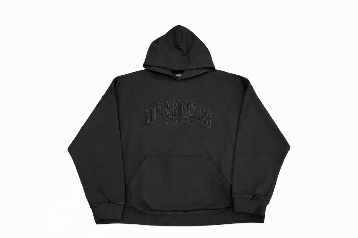 Balenciaga Los Angeles Hoodie In Triple Black 1 T-Shirts, Sweatshirt | PodTeesHub.com