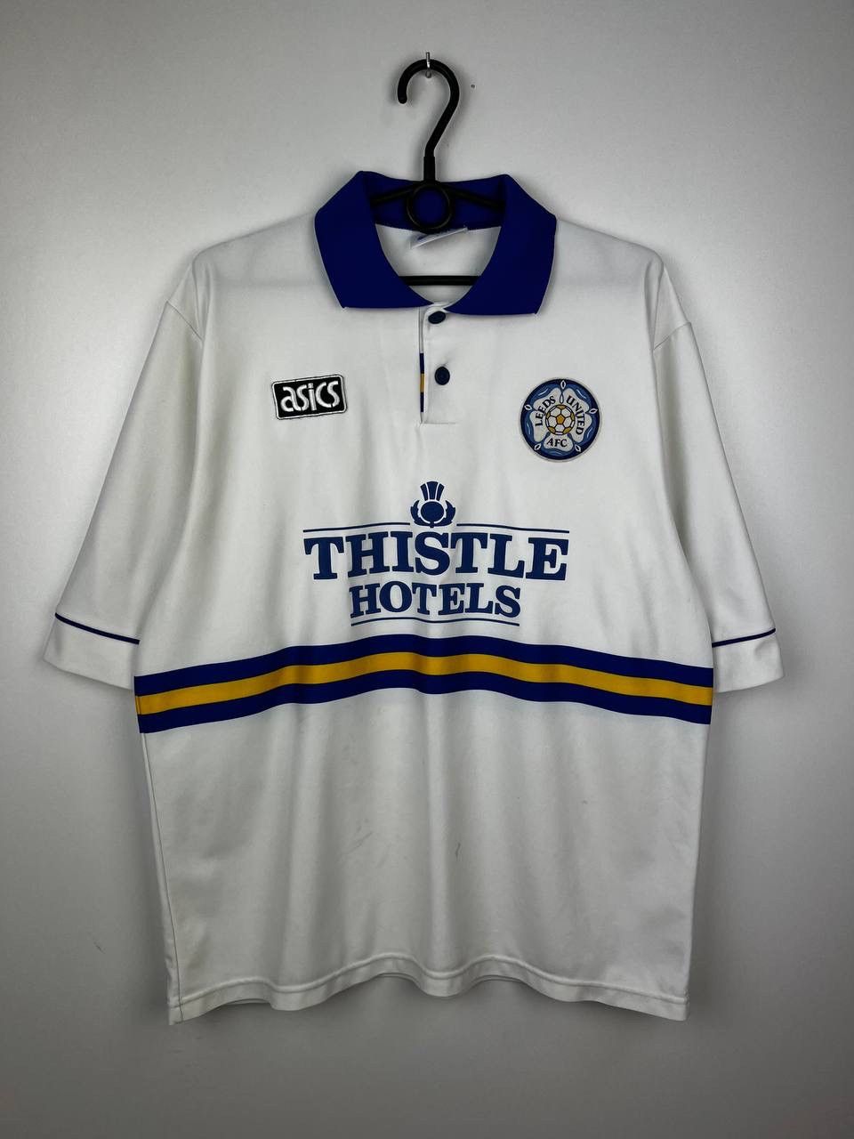 Vintage Leeds United Asics 1994 Retro Jersey T Shirts Size L Hoodie, Sweatshirt | PodTeesHub.com