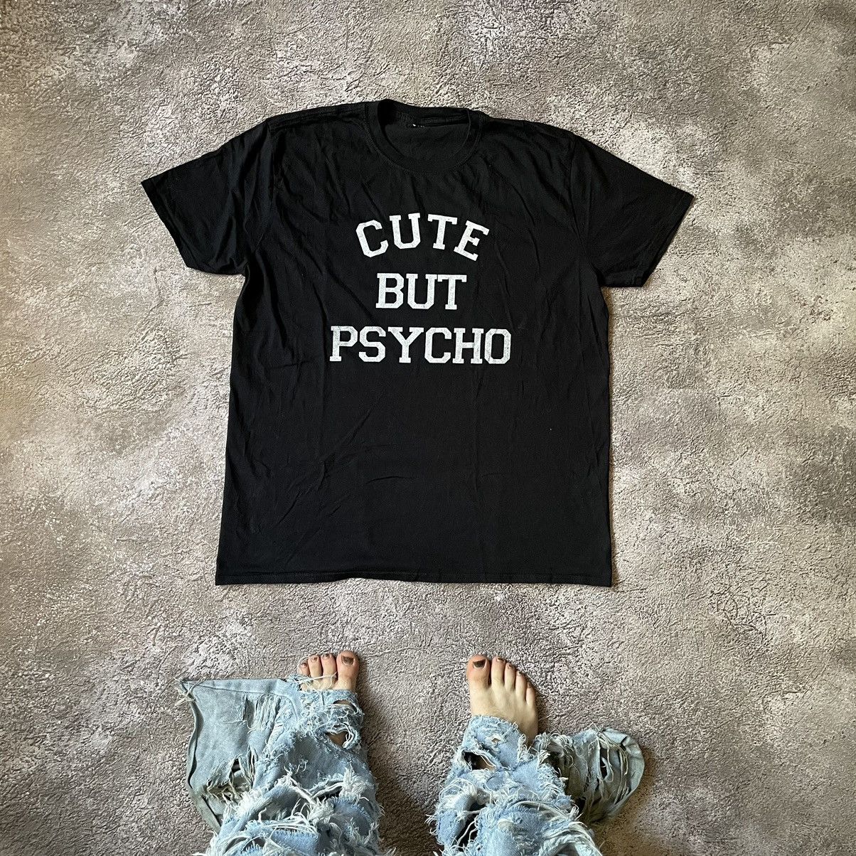 Vintage Y2k Cute But Psycho Slogan Funny T-Shirts, Hoodie, Sweatshirt