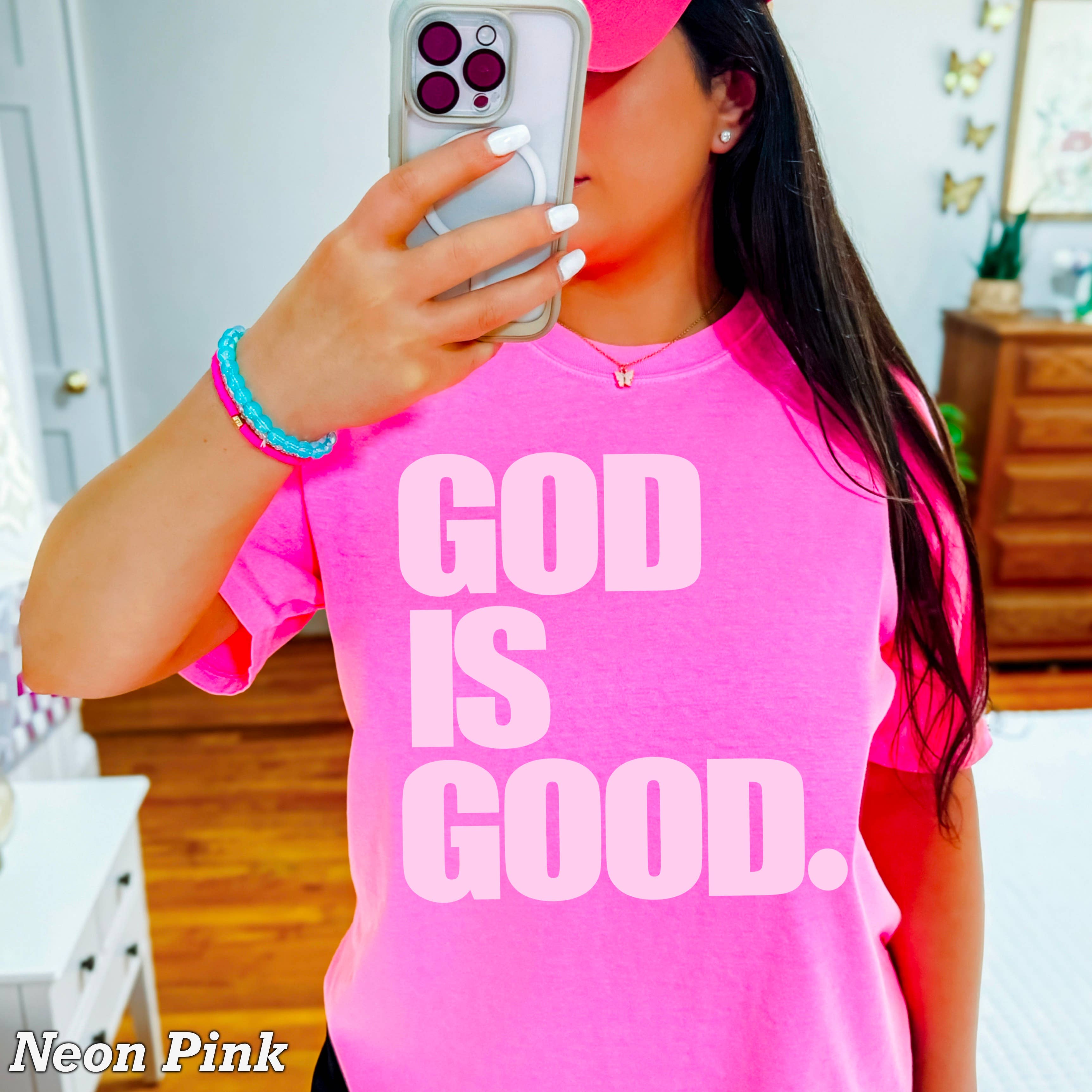 God Is Good Christian T-Shirt | Comfort Color Hoodie, Sweatshirt | PodTeesHub.com