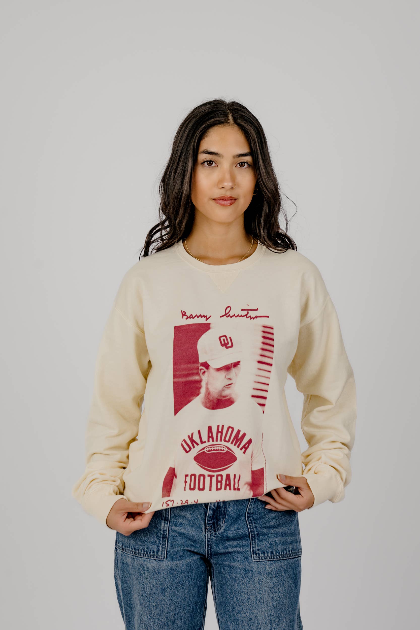 Ou Sooners Barry Switzer Football Parchment Sweatshirt T-Shirts, Hoodie | PodTeesHub.com