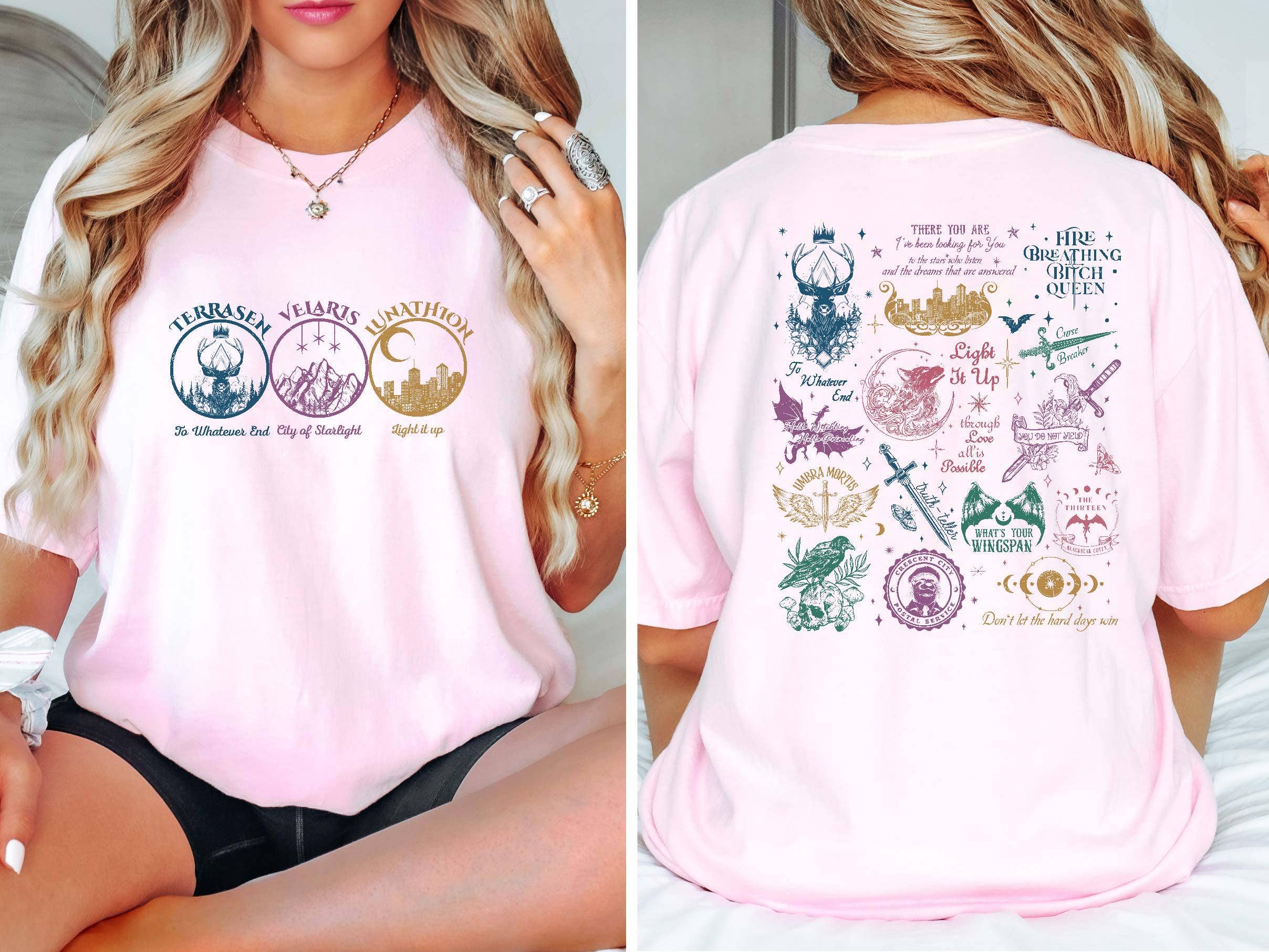 Throne of Glass and Acotar Fan Gift Tee Hoodie, Sweatshirt | PodTeesHub.com