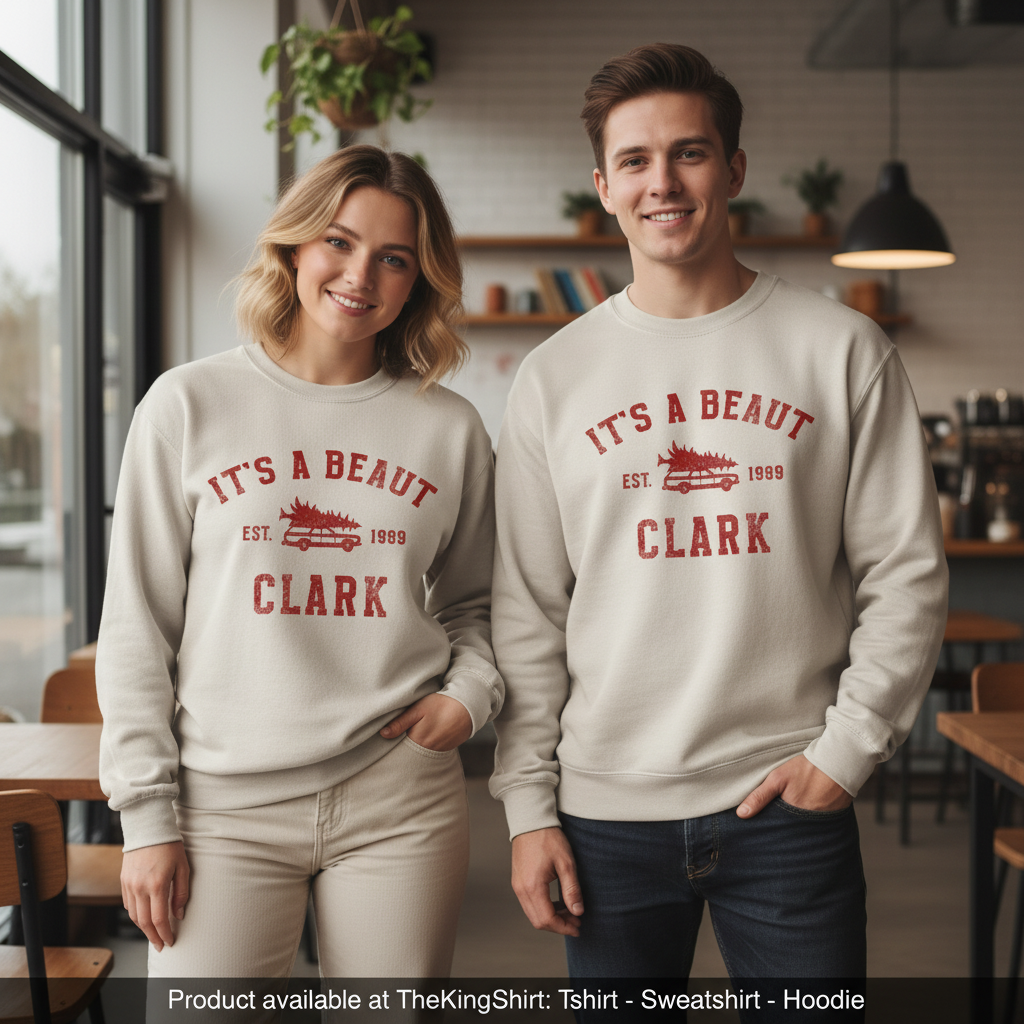 It's A Beaut Clark Sweatshirt - Griswold Christmas Vacation T-Shirts, Hoodie | PodTeesHub.com