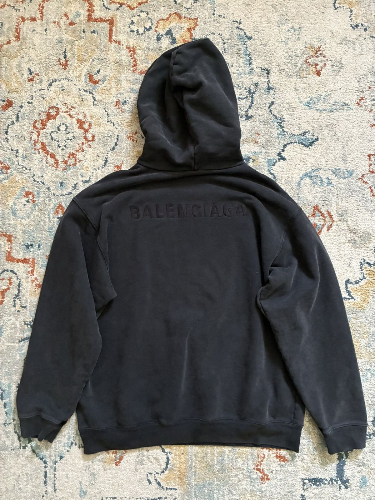 Balenciaga Faded Wash Embroidered Unisex Hoodie T-Shirts, Sweatshirt | PodTeesHub.com