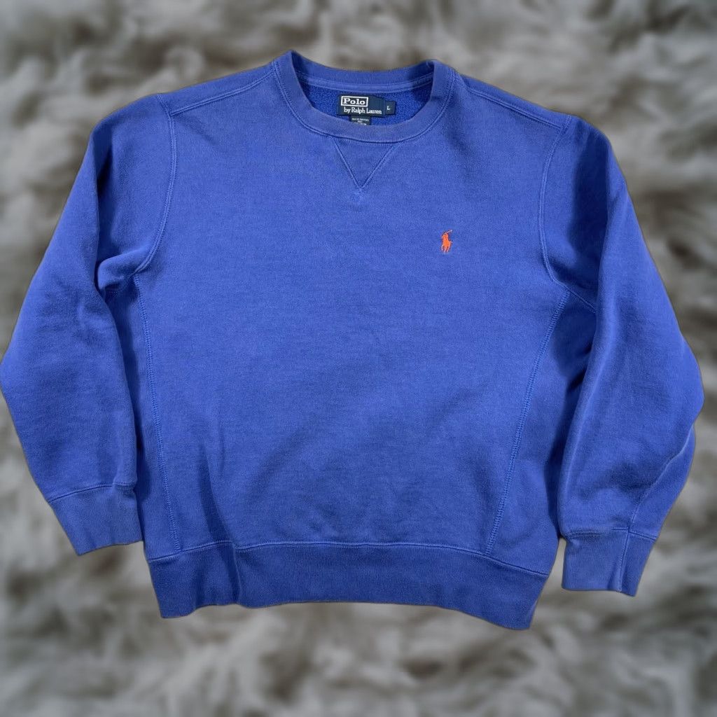 Polo Ralph Lauren Vintage Polo Ralph Lauren Crewneck Sweatshirt Mens Large Blue 90 S Pony Y2k Shirt Hoodie | PodTeesHub.com
