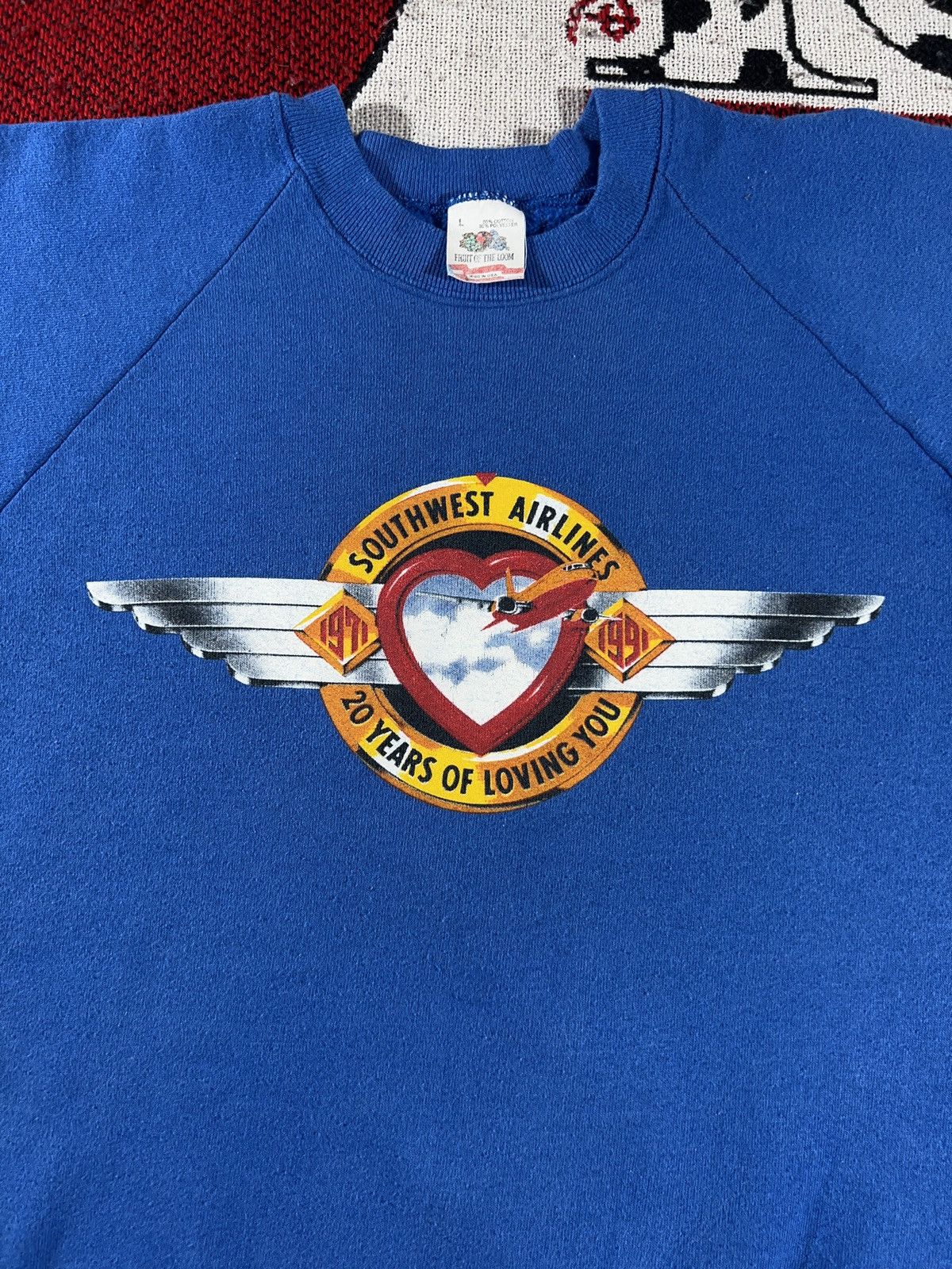 Vintage 90 S Southwest Airlines Chrome Graphic Sweatshirt T-Shirts, Hoodie | PodTeesHub.com