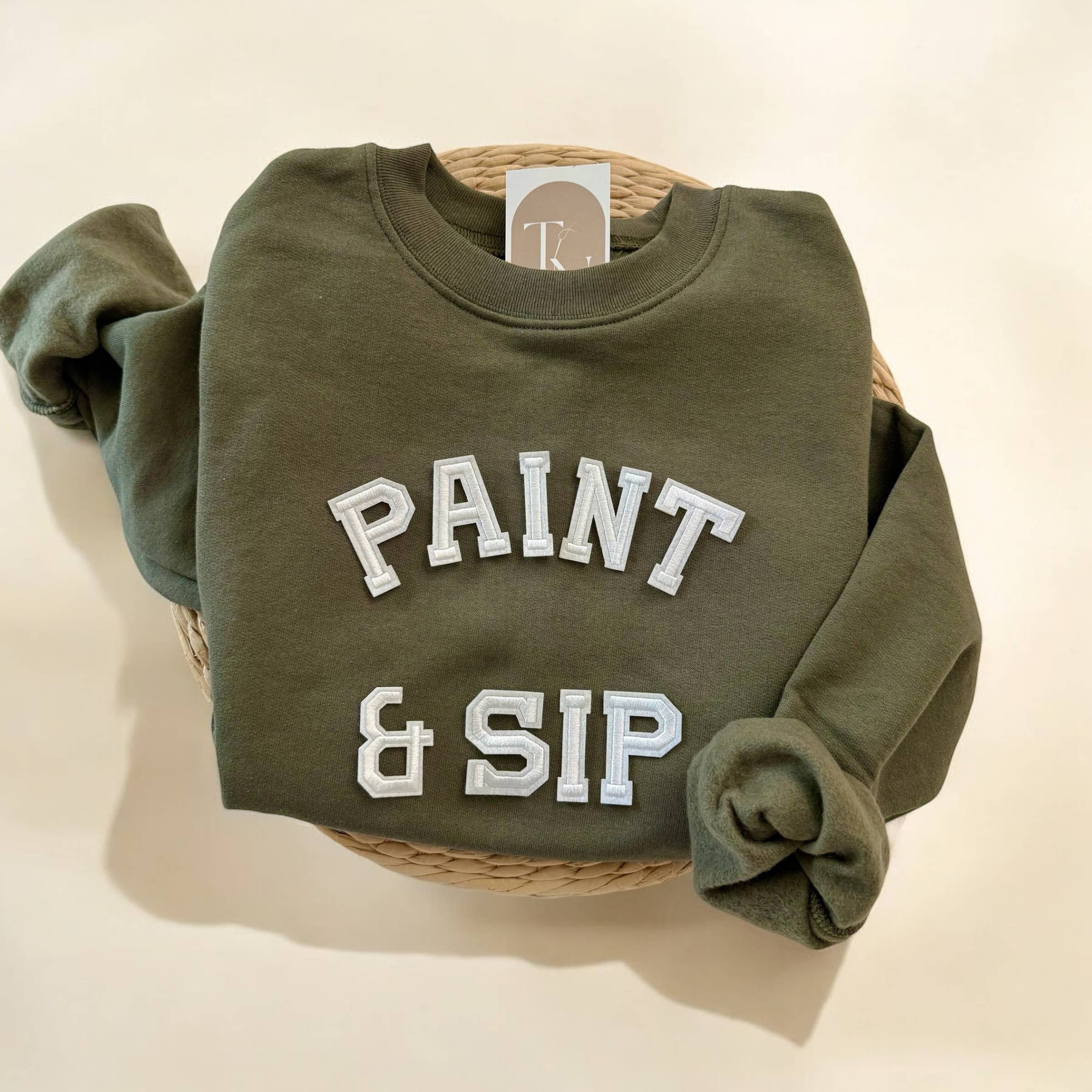 Paint & Sip Sweatshirt, Paint & Sip Merch T-Shirts, Hoodie | PodTeesHub.com