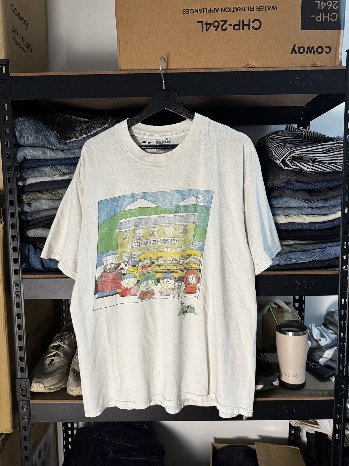 Vintage Thrashed Distressed South Park Cartoon Show Tee Hoodie, Sweatshirt | PodTeesHub.com