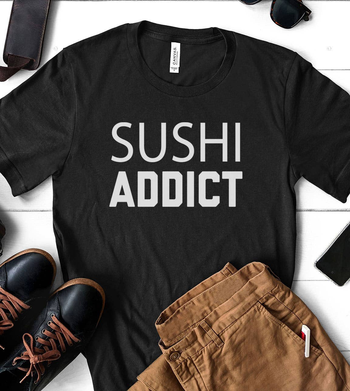 Sushi Addict - Sushi Funny Silly Foodie Sassy Gift T-Shirt Hoodie, Sweatshirt | PodTeesHub.com