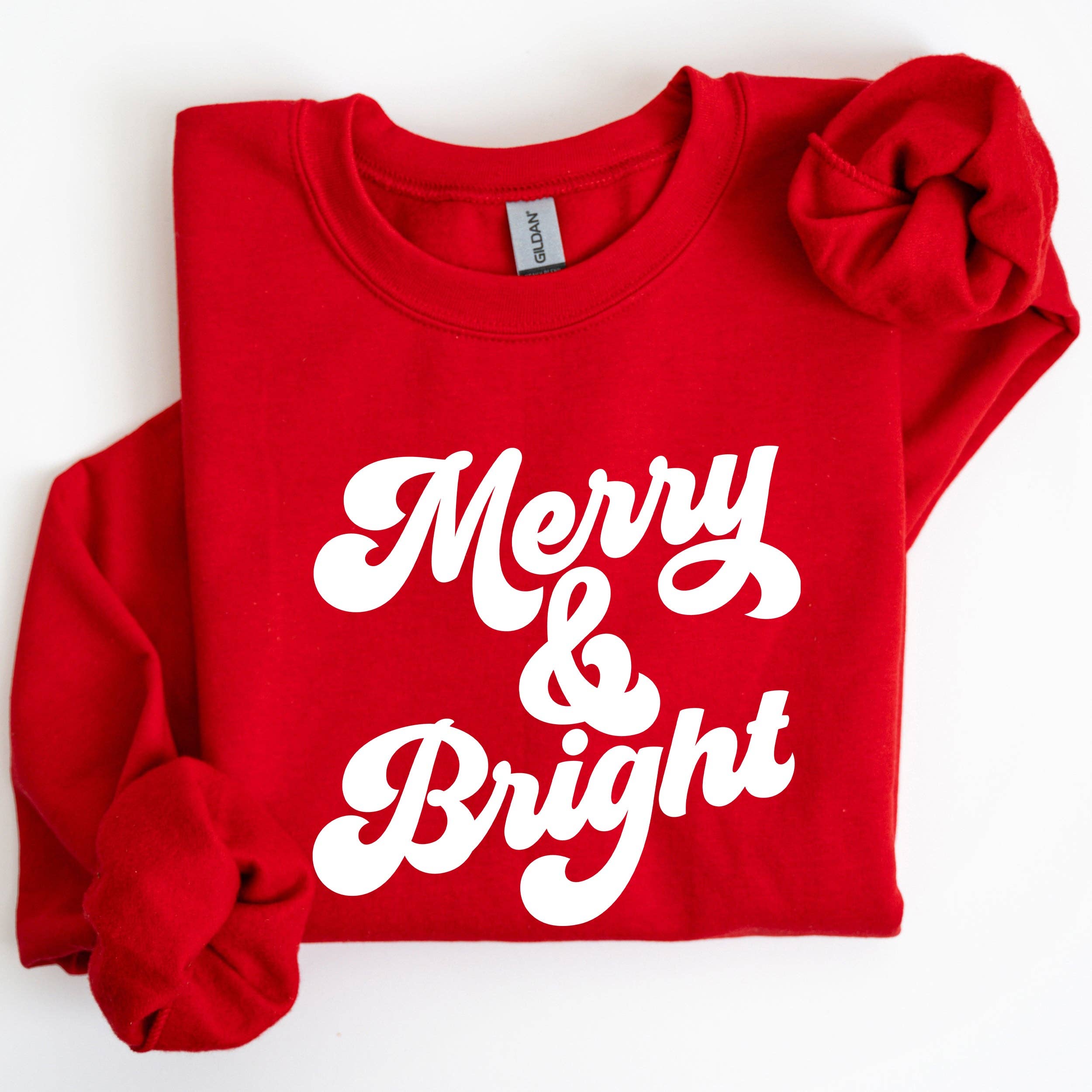 Merry and Bright, Classic Christmas Santa Xmas Sweatshirt T-Shirts, Hoodie | PodTeesHub.com