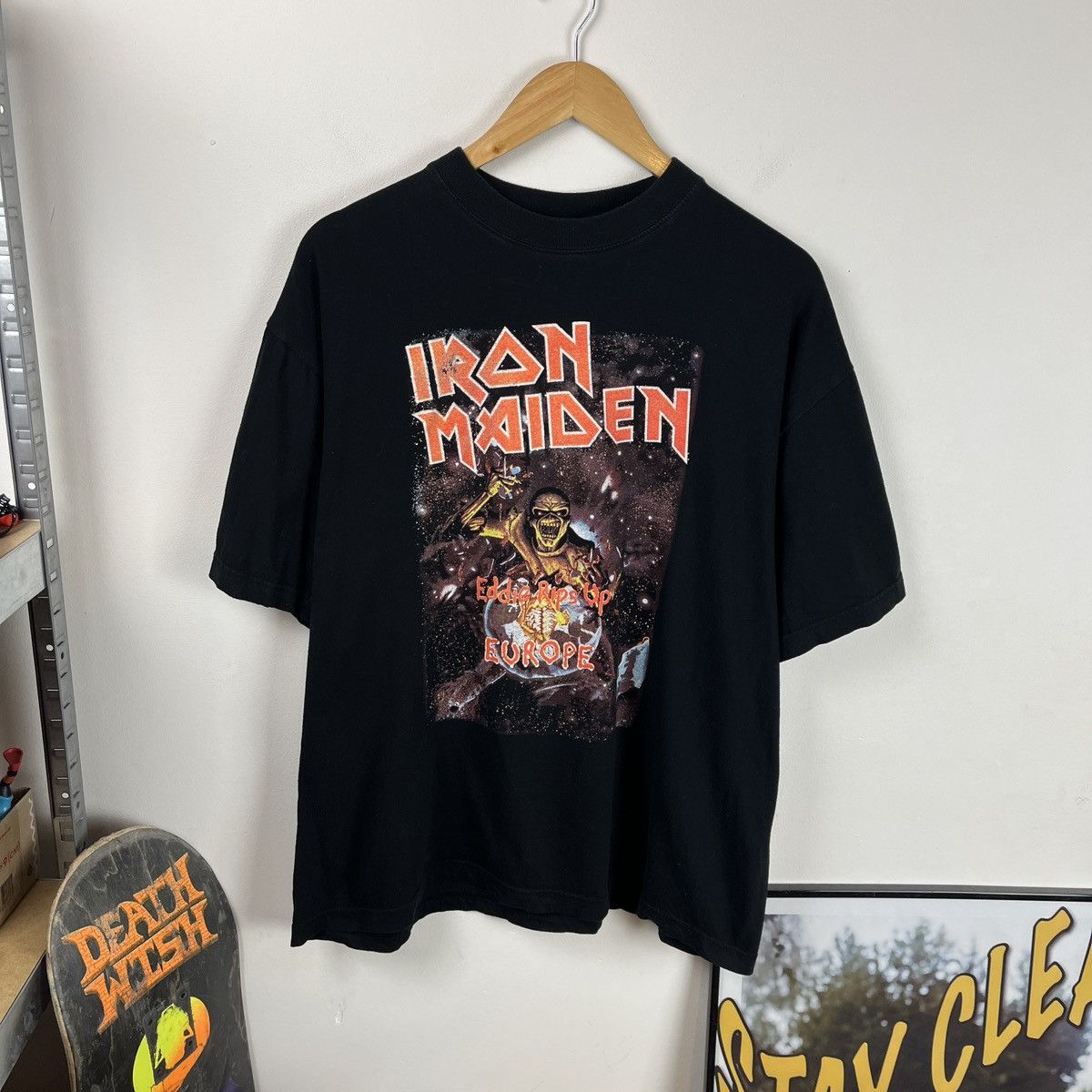 Maiden Iron Maiden T Shirt 2005 Rock Band Vintage Eddie Rips Up Hoodie, Sweatshirt | PodTeesHub.com