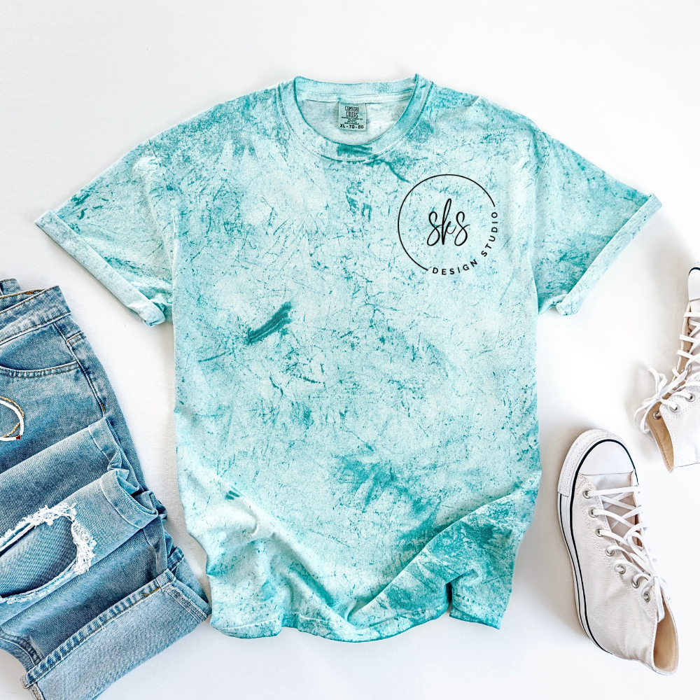 Custom Logo | Unisex Color Blast T-Shirt [Comfort Colors] Hoodie, Sweatshirt | PodTeesHub.com