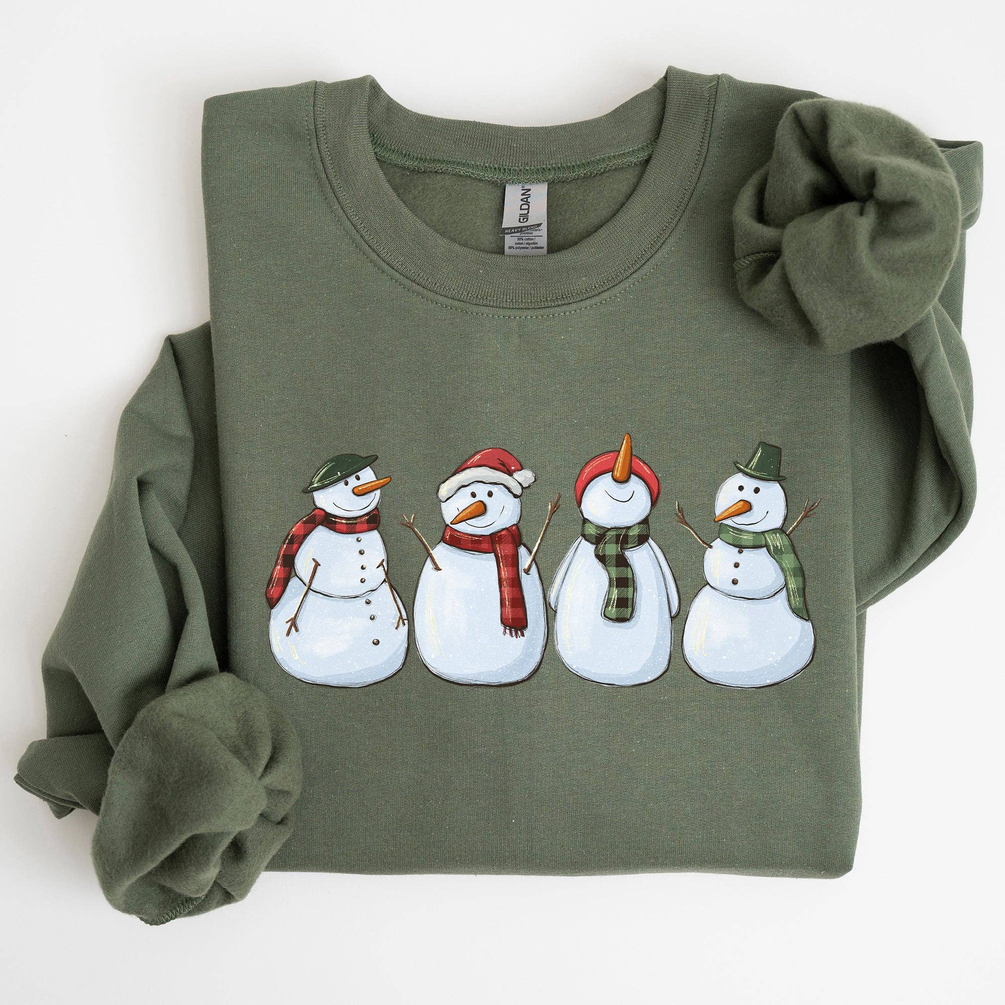 Adorable Snowman, Christmas, Winter, Santa, Xmas Sweatshirt T-Shirts, Hoodie | PodTeesHub.com