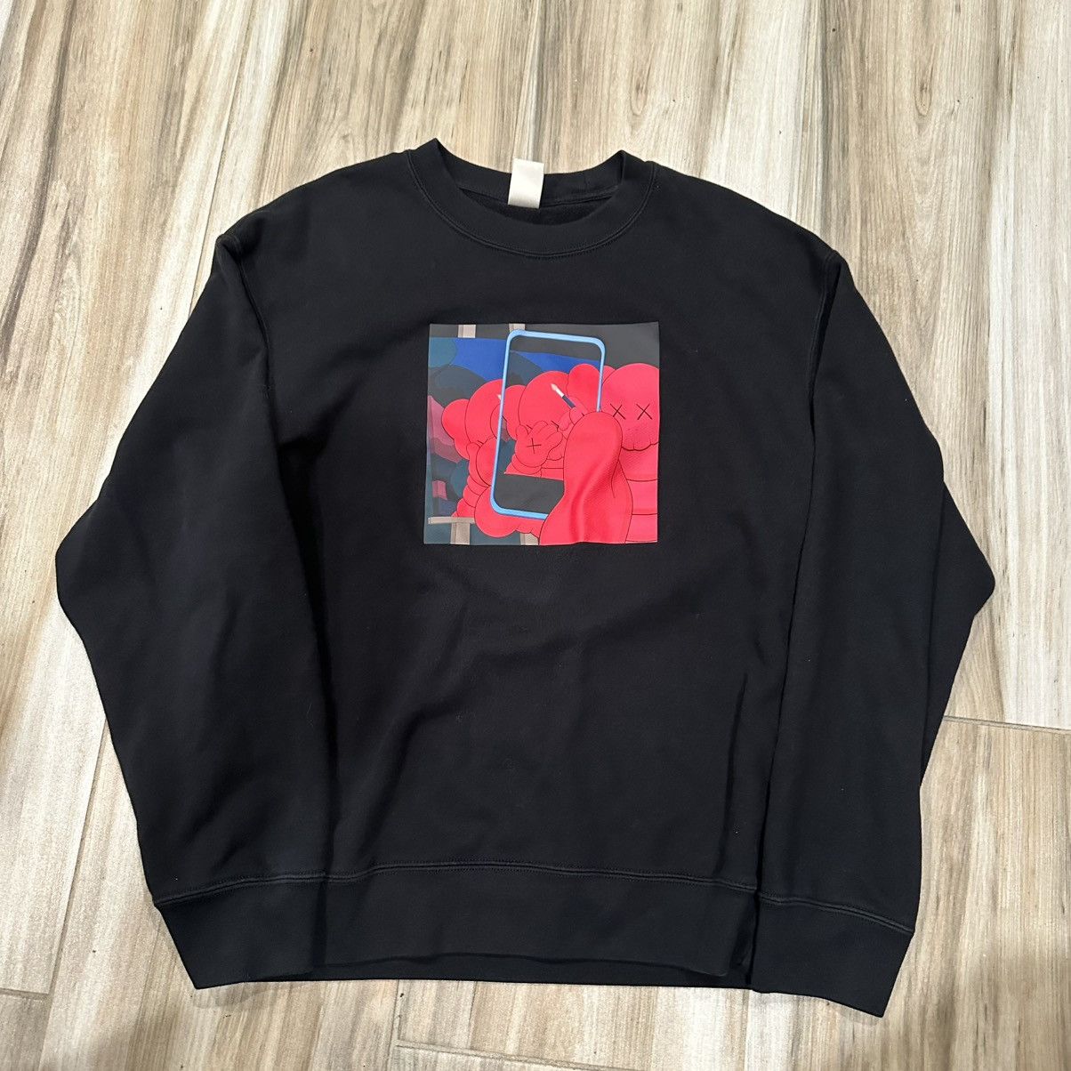 Uniqlo Kaws X Warhol Black Graphic Sweatshirt T-Shirts, Hoodie | PodTeesHub.com