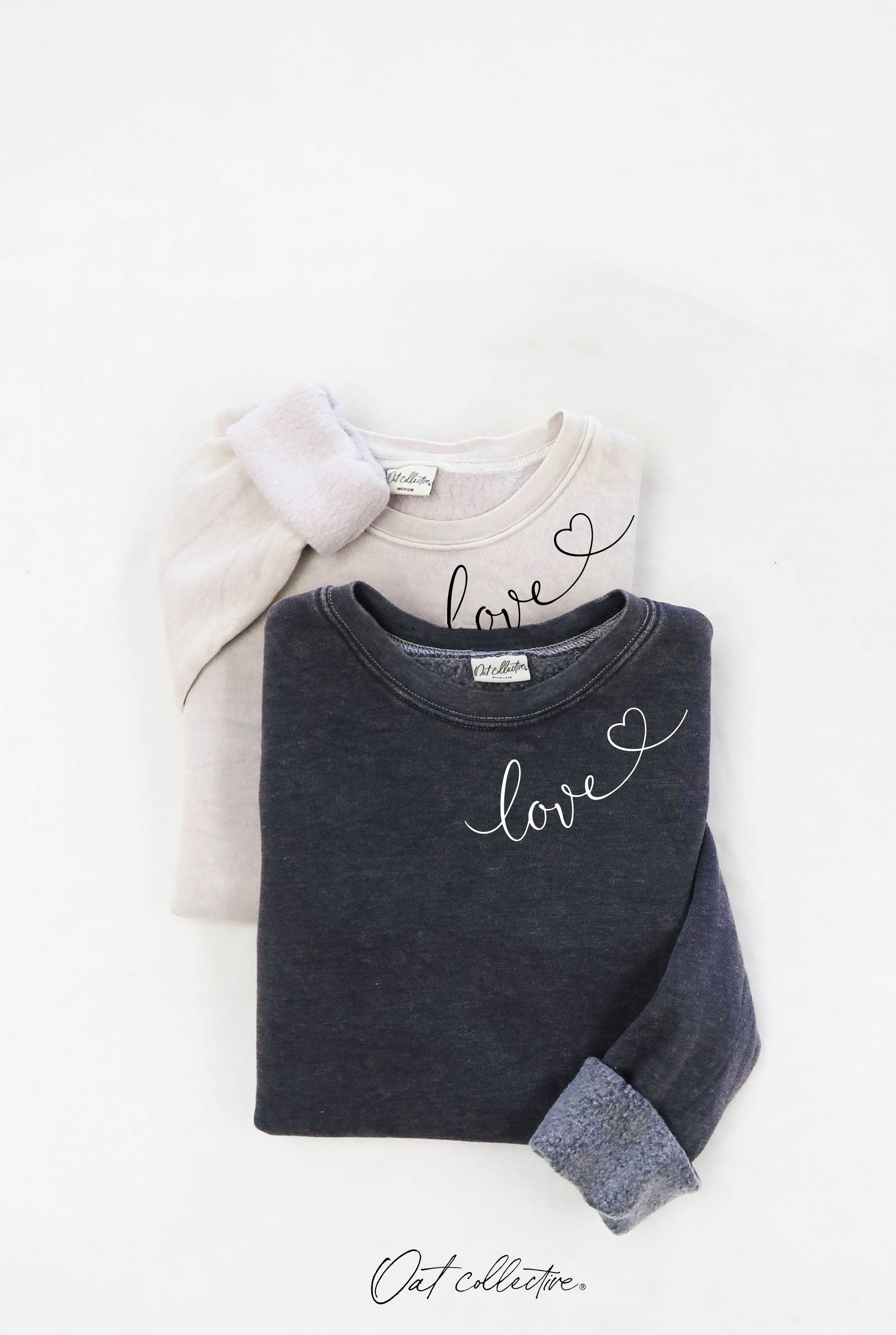 Love Heart Neckline Mineral Graphic Sweatshirt T-Shirts, Hoodie | PodTeesHub.com