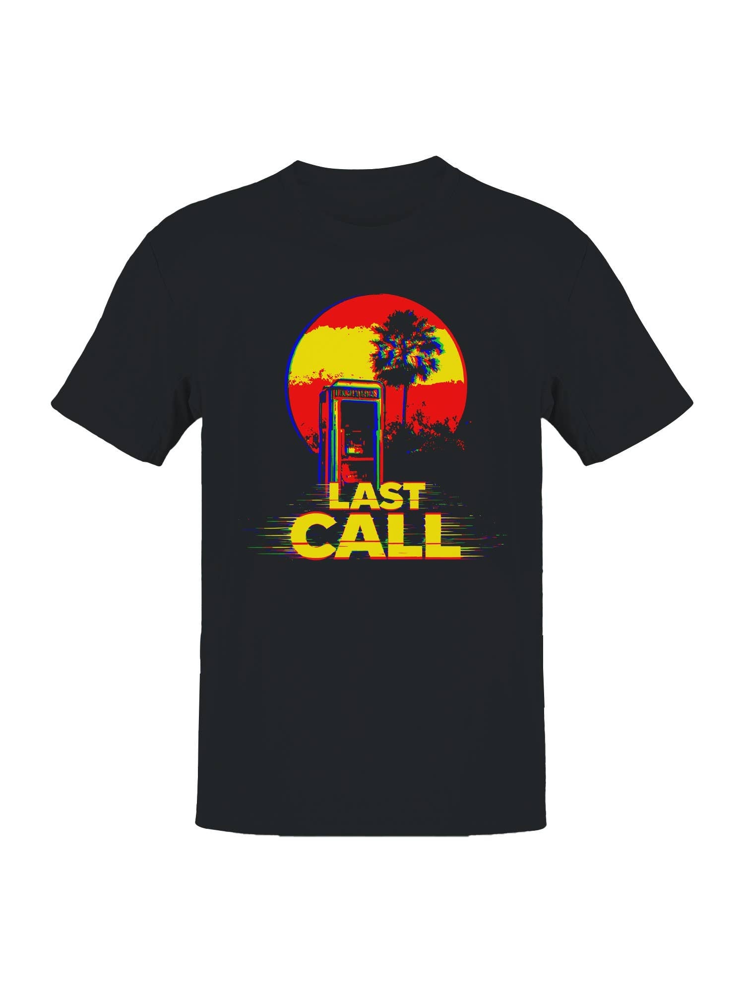 Retro Sunset Last Call Design Men's T-Shirt Hoodie, Sweatshirt | PodTeesHub.com