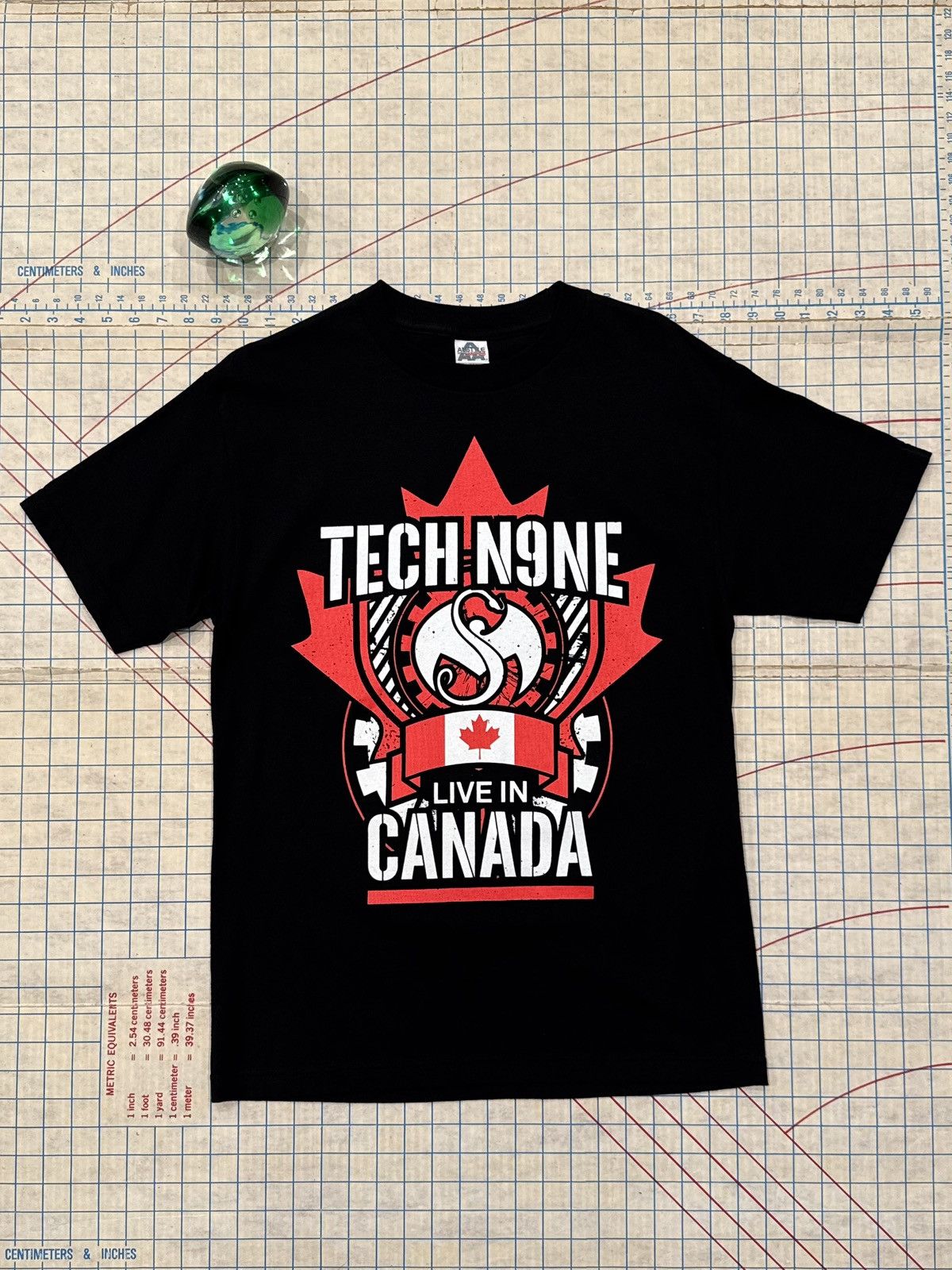 Rap Tees Tech N9ne Live In Canada Tech Nine Tour Tee Black Medium Hoodie, Sweatshirt | PodTeesHub.com