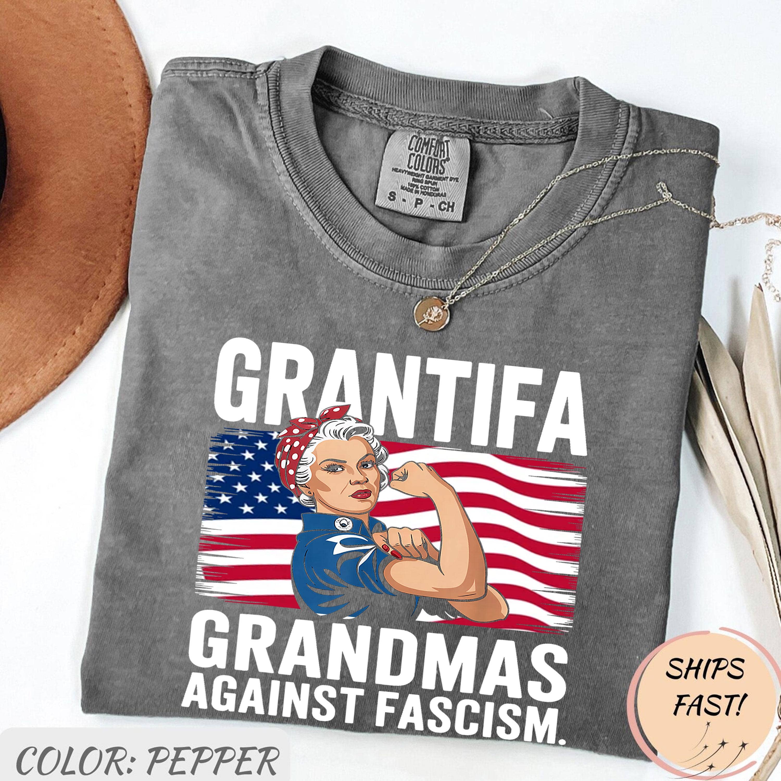 Grandmas Against Fascism Resist No Kings Shirt Hoodie, Sweatshirt | PodTeesHub.com