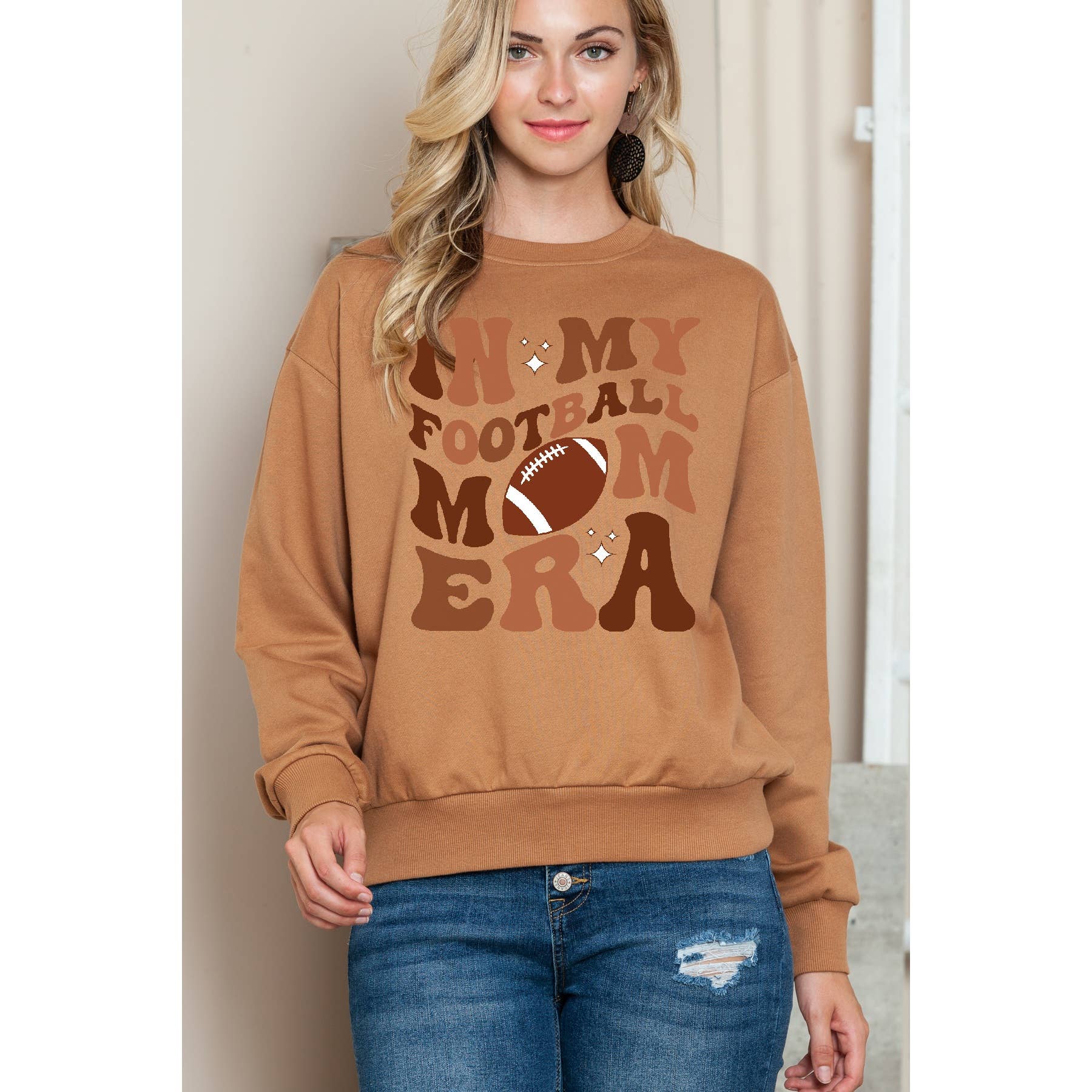 Football Mom Era - Crewneck Sweatshirt T-Shirts, Hoodie | PodTeesHub.com