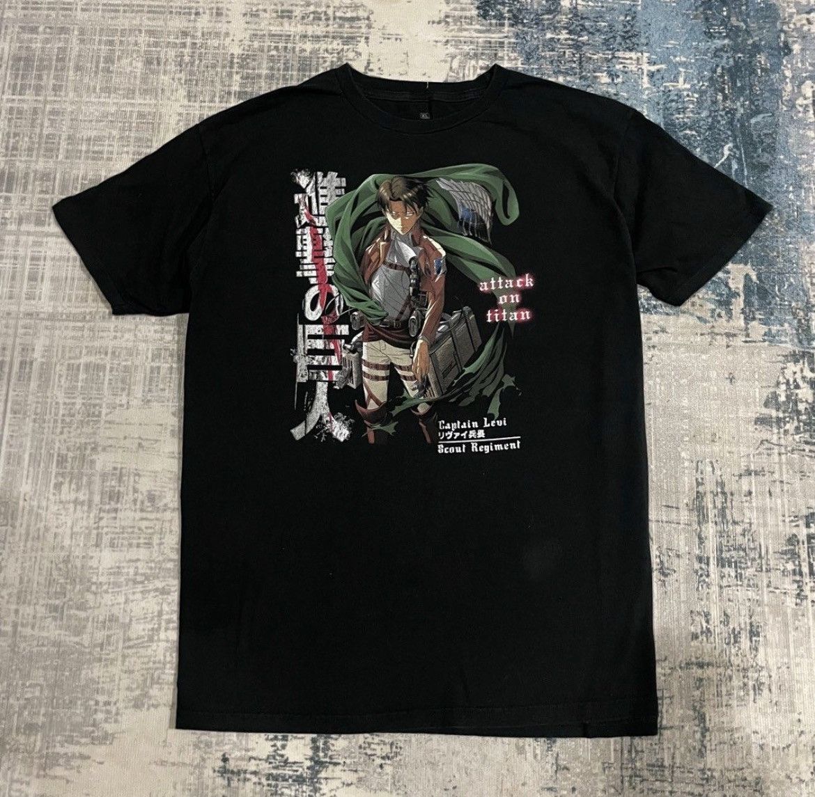 Anime Attack On Titan Captain Levi Ackerman Graphic T Shirt Hoodie, Sweatshirt | PodTeesHub.com