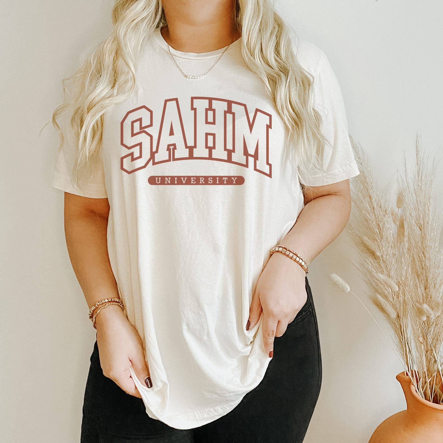 Stay At Home Mom University Graphic Tee | Mama Tee Hoodie, Sweatshirt | PodTeesHub.com