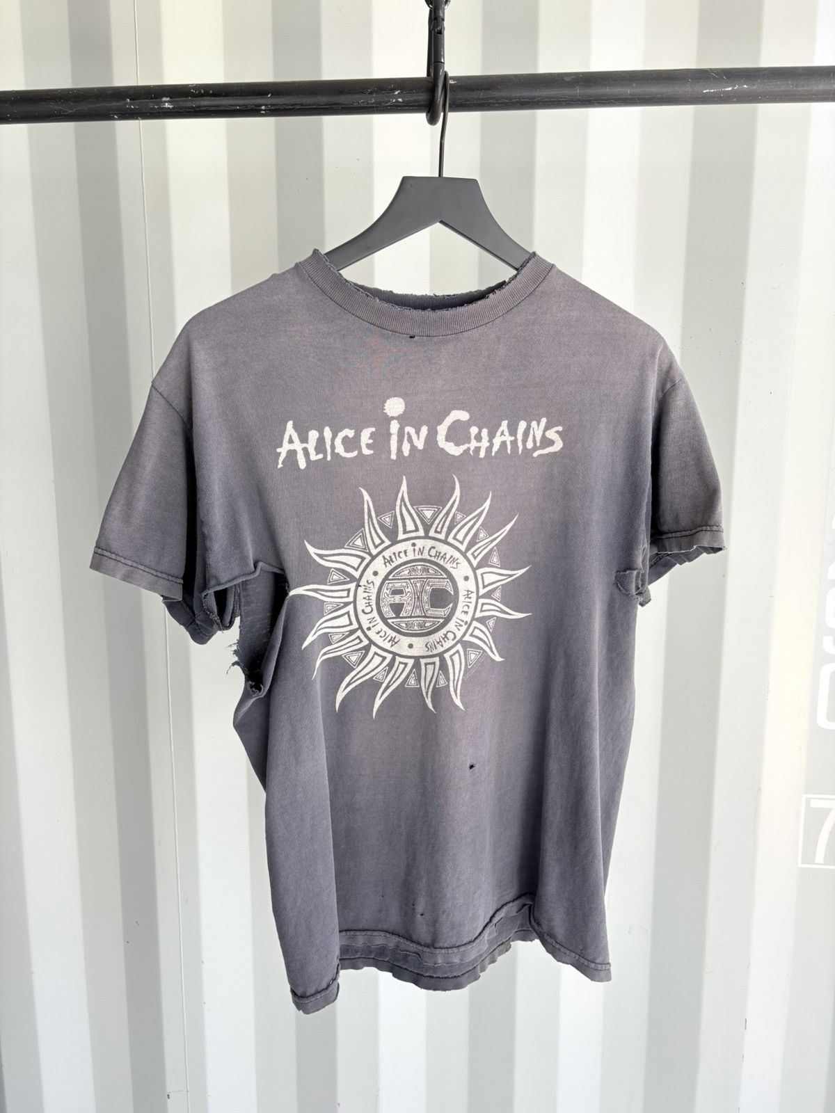 Band Tees Alice In Chains Sun Faded Thrashed Distressed Erd Grunge Hoodie, Sweatshirt | PodTeesHub.com