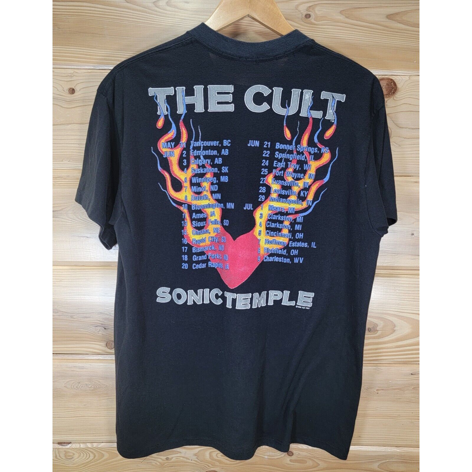 Other Vtg The Cult Sonic Temple Band T Shirt Large Concert Tour 89 Hoodie, Sweatshirt | PodTeesHub.com