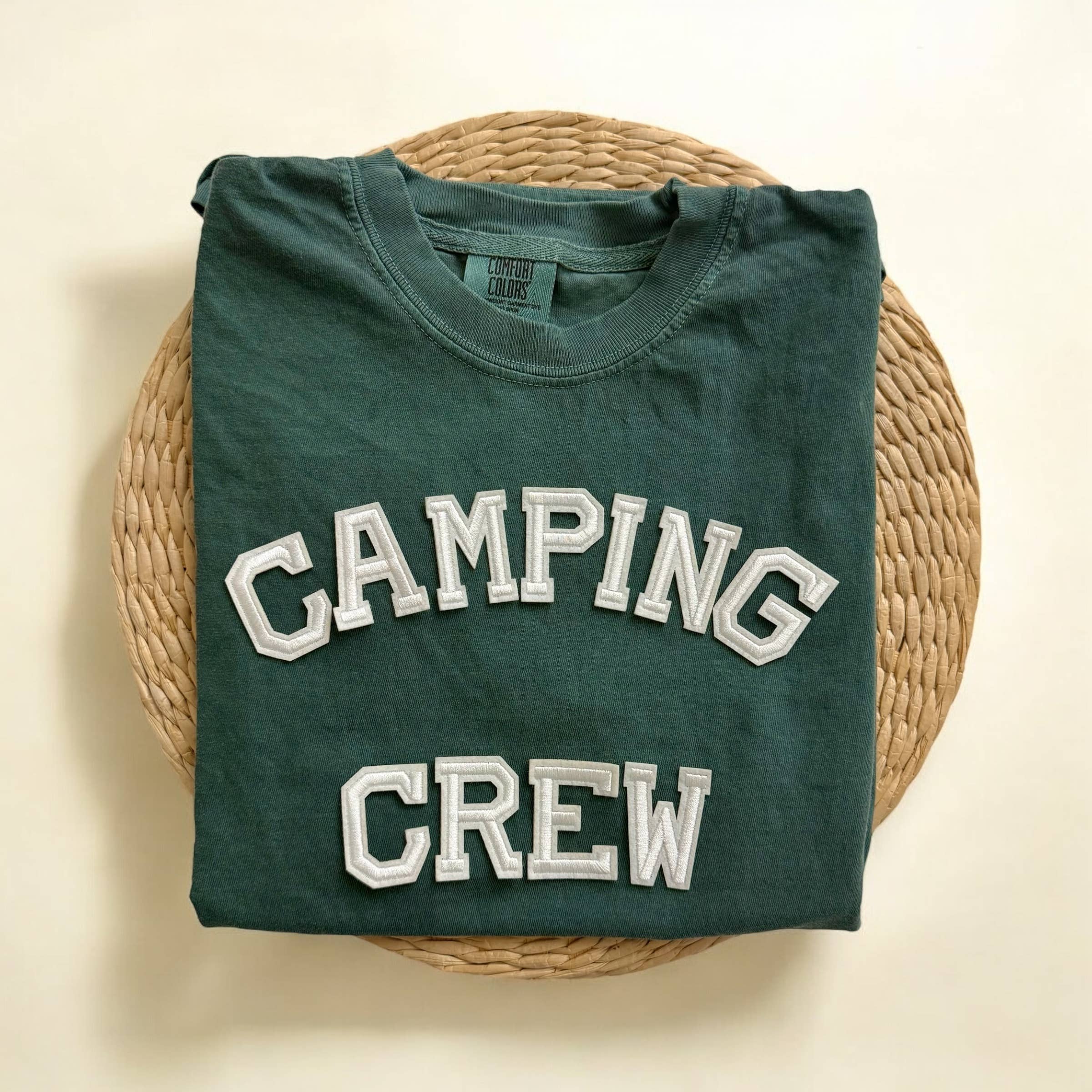 Camping Crew Comfort Colors Short Sleeve Shirt, Camping Tees Hoodie, Sweatshirt | PodTeesHub.com