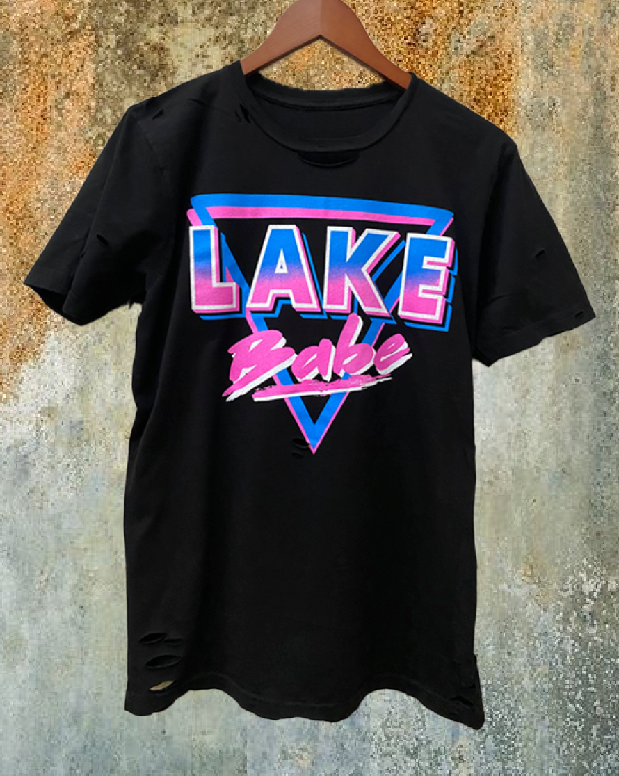 Lake Babe Distressed Unisex T Shirt Hoodie, Sweatshirt | PodTeesHub.com