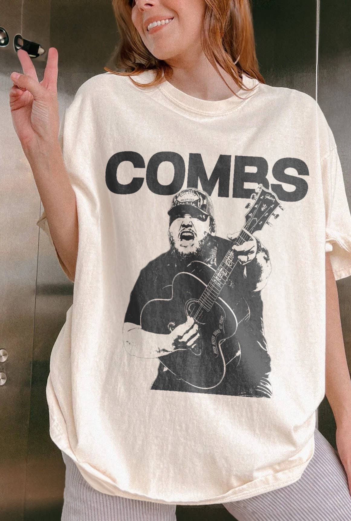Vintage Luke Combs World Tour 2024 Cowboy Cowgirl T-Shirt Hoodie, Sweatshirt | PodTeesHub.com