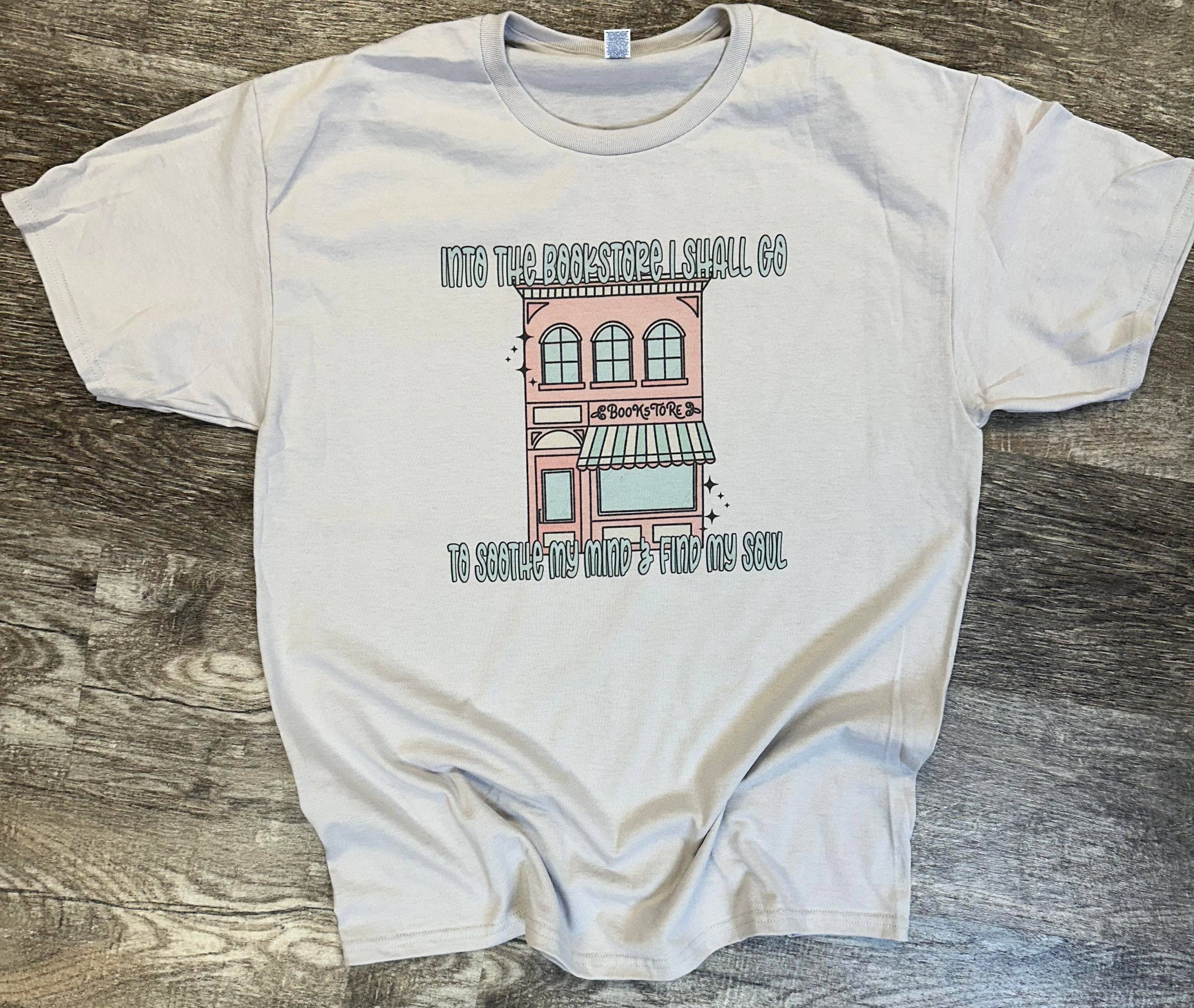 Into the Bookstore I Shall Go On Silver Tee Hoodie, Sweatshirt | PodTeesHub.com