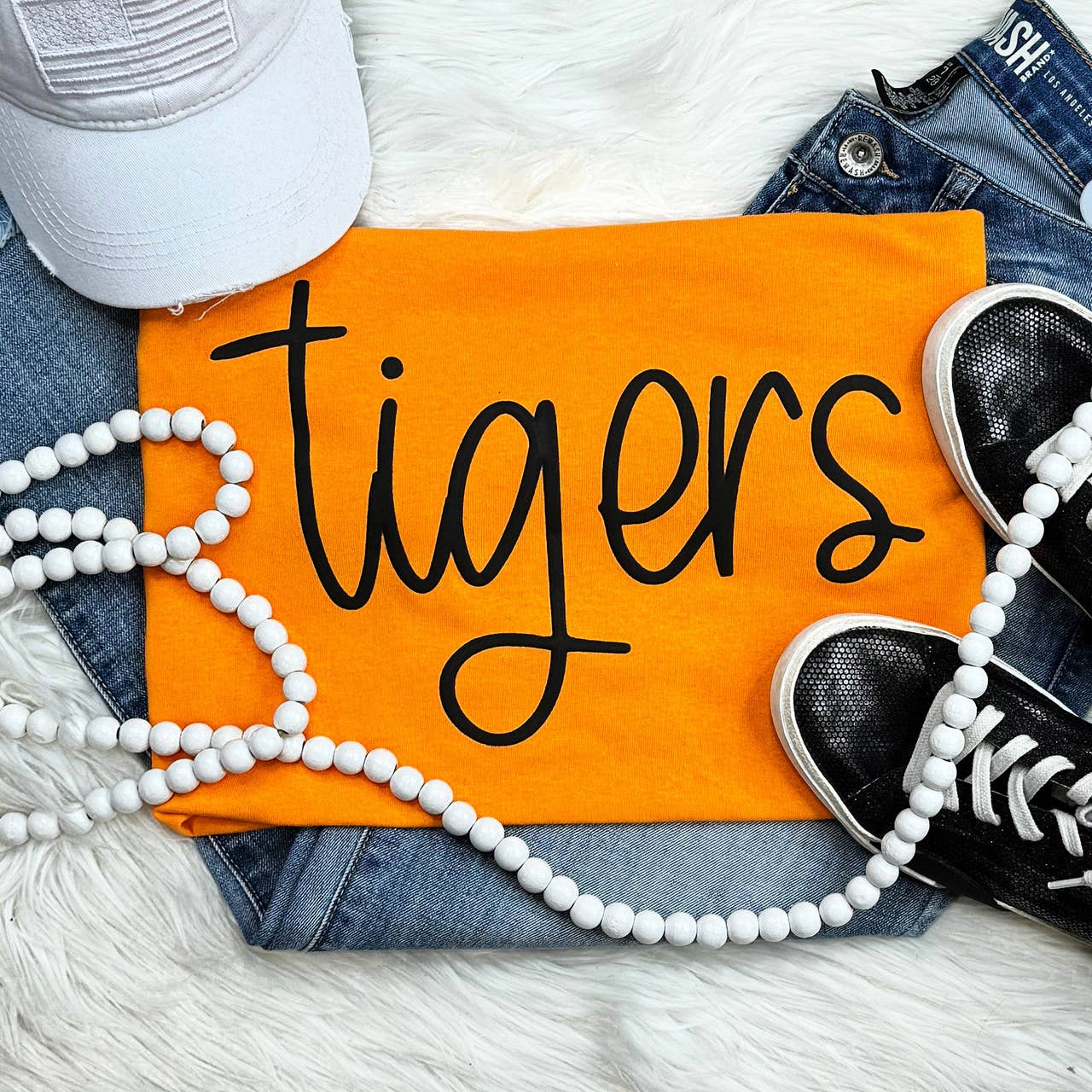Tigers Black Puff Gold Everyday Tee Hoodie, Sweatshirt | PodTeesHub.com