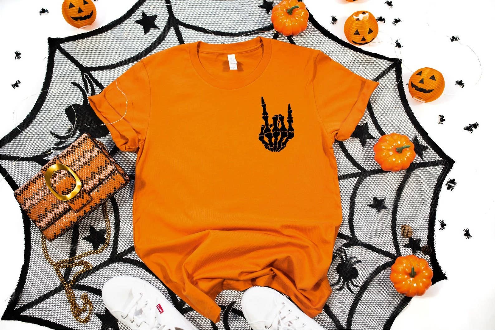 Skeleton Rock T-Shirt Hoodie, Sweatshirt | PodTeesHub.com