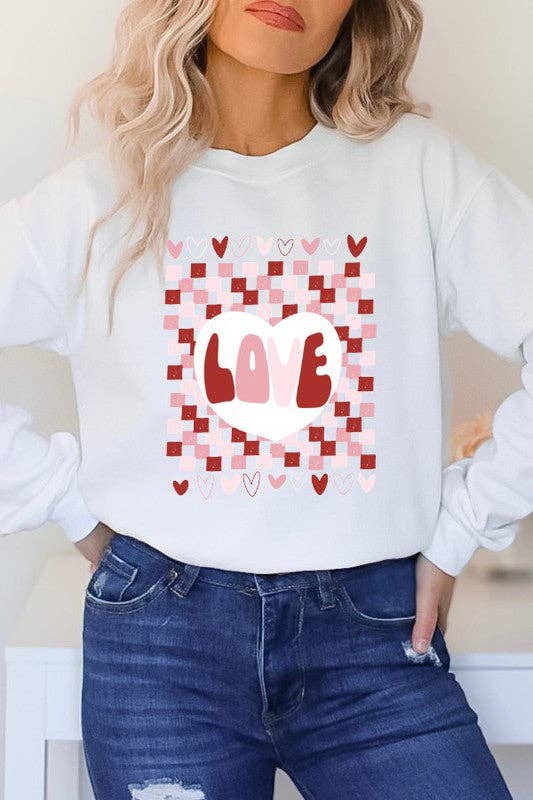 Xoxo Checkered Circle Tee Hoodie, Sweatshirt | PodTeesHub.com
