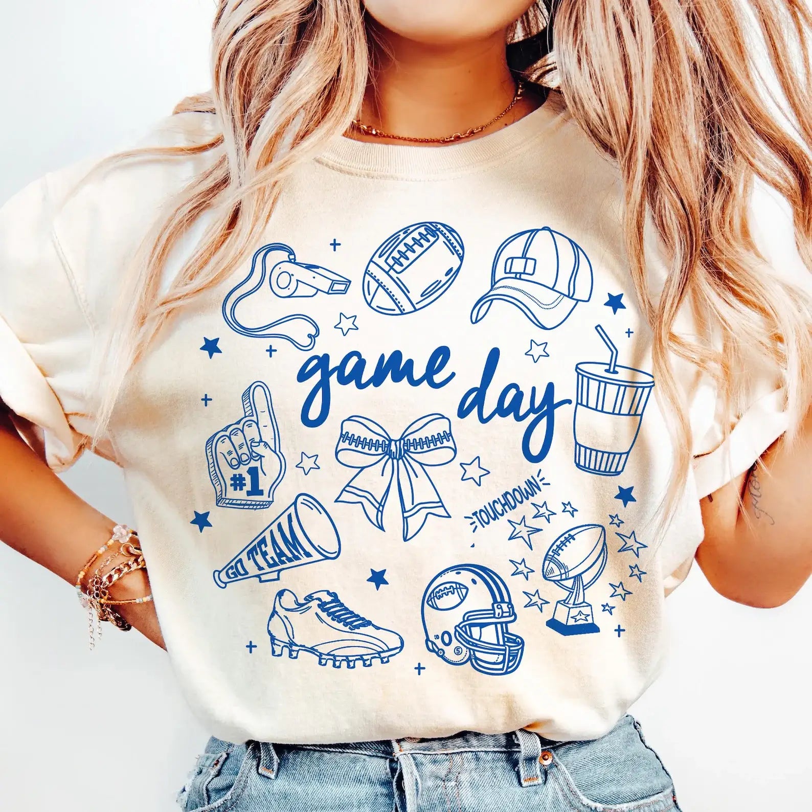 Custom Color Game Day Tee Hoodie, Sweatshirt | PodTeesHub.com