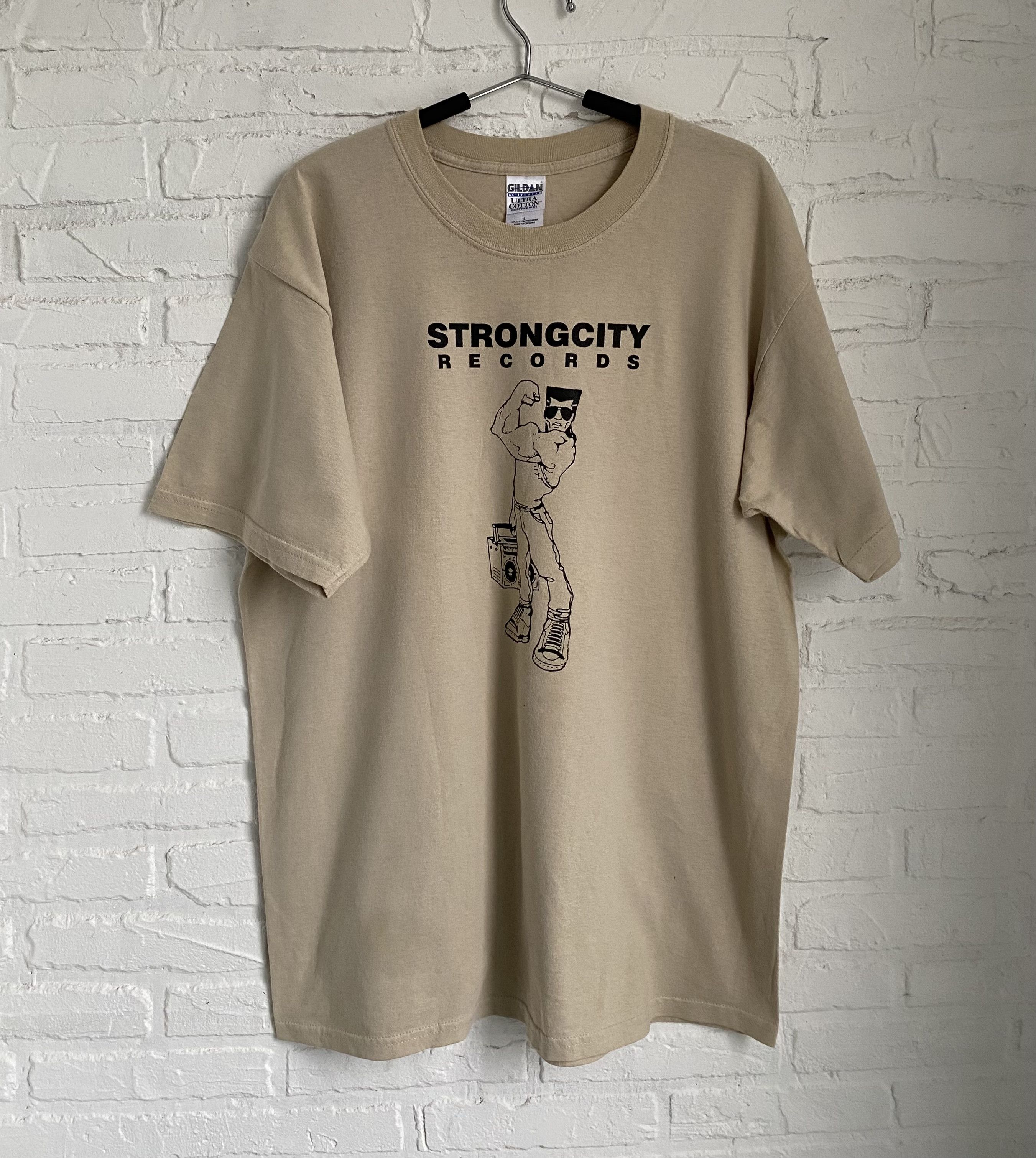 Vintage 90s Strongcity Records Hip Hop T Shirt Hoodie, Sweatshirt | PodTeesHub.com