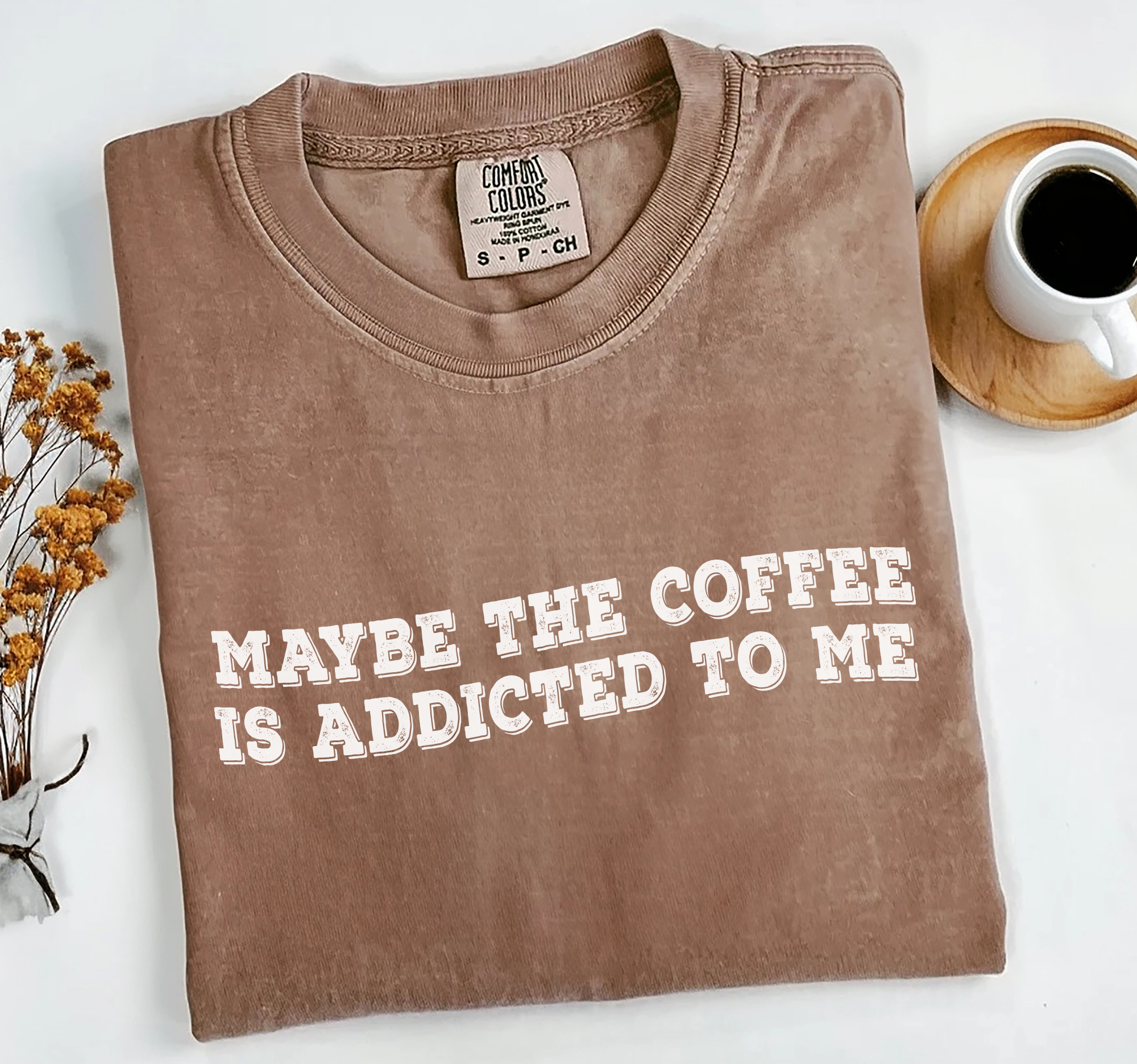 Coffee Addict Shirt, Caffeine Addiction Tee, Comfort Colors® Hoodie, Sweatshirt | PodTeesHub.com