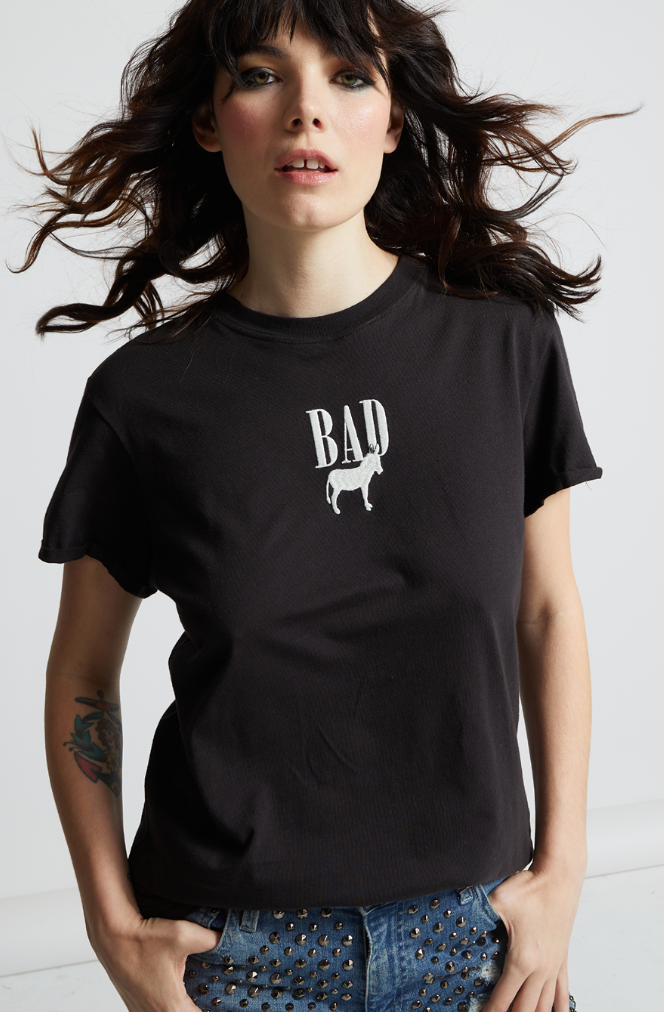 200028 - Bad Donkey Fitted Embroidered Tee Hoodie, Sweatshirt | PodTeesHub.com