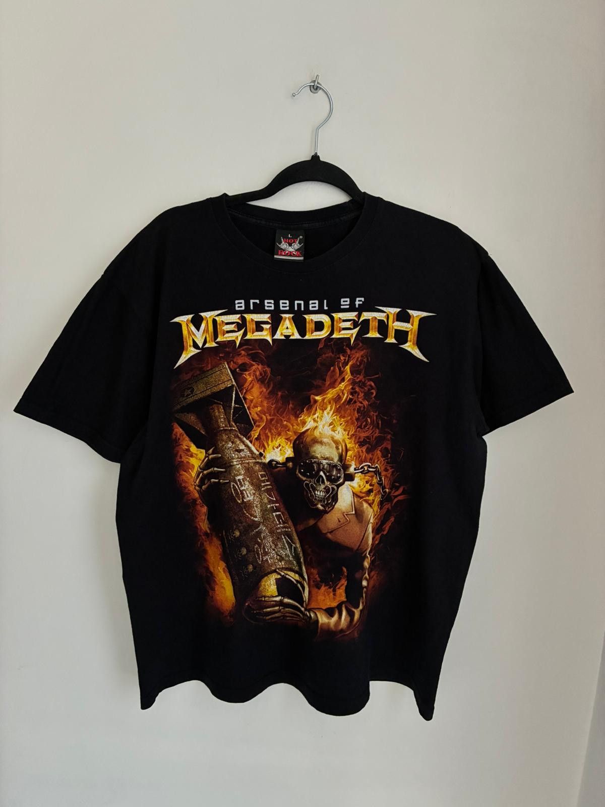 Tees Vintage Band Tee Megadeth Arsenal Of Merch Hot Rock Hoodie, Sweatshirt | PodTeesHub.com