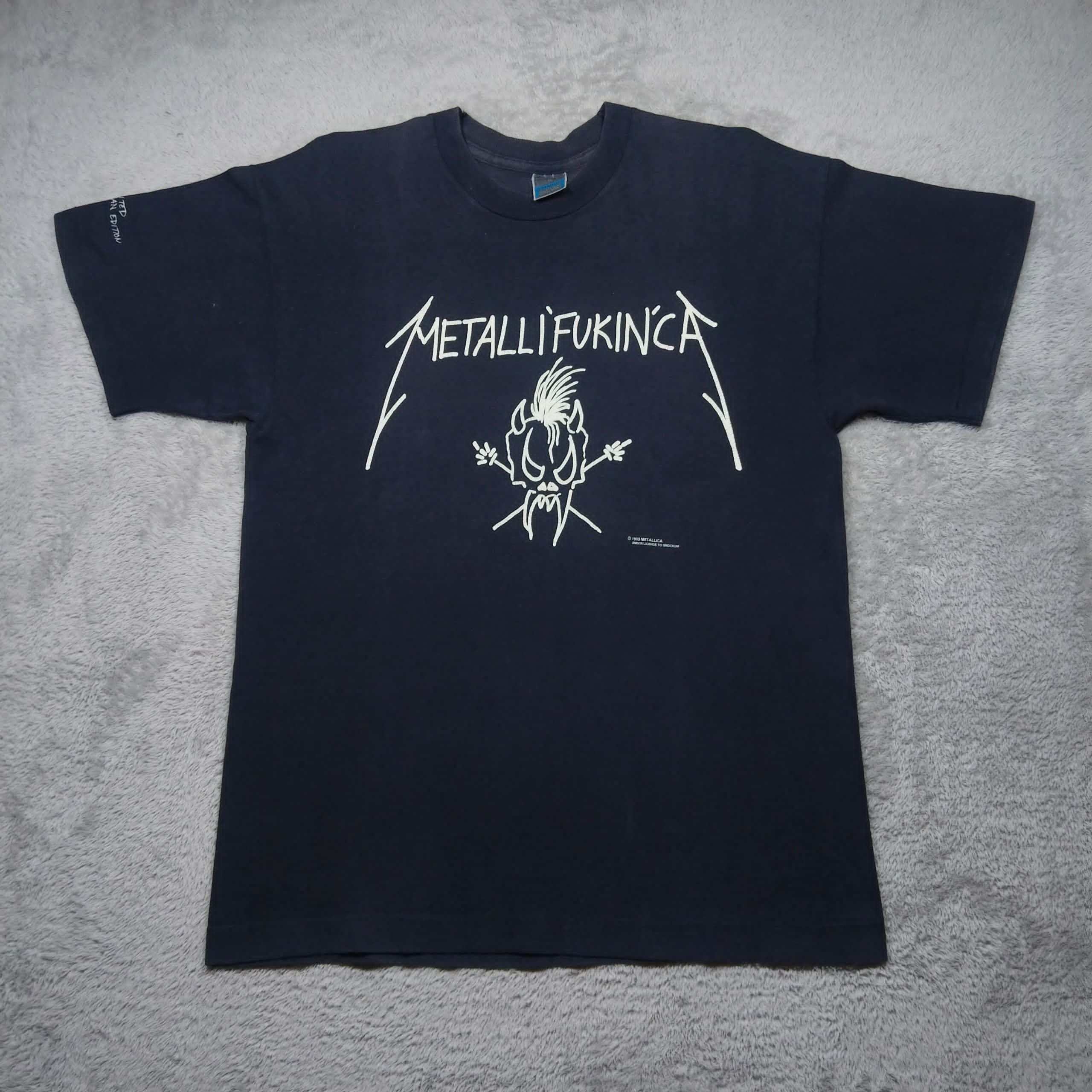 Metallica X Vintage Vintage 1993 Screen Star Metallifukinca Metallica T Shirt Hoodie, Sweatshirt | PodTeesHub.com